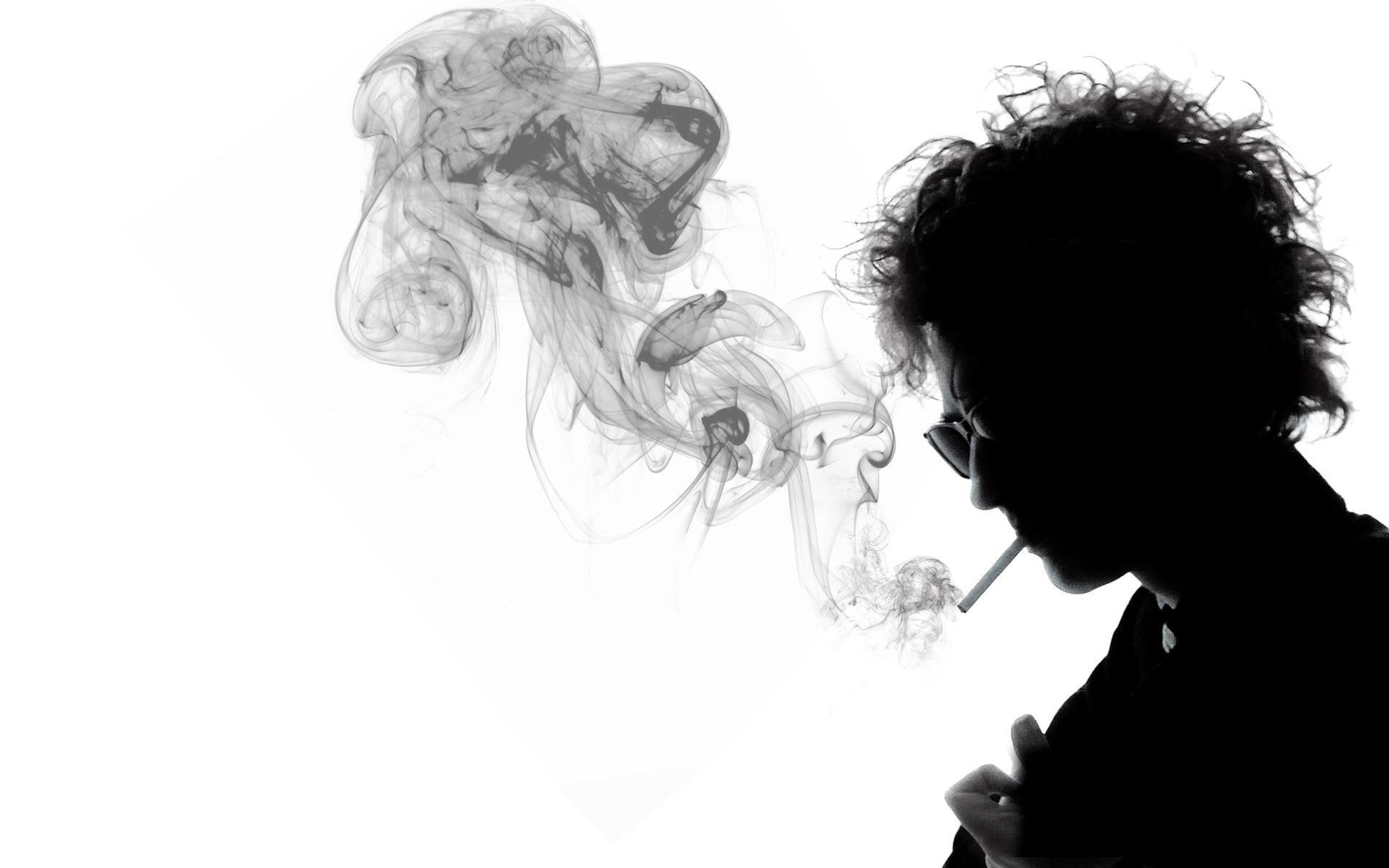 black and white, smoke, cigarette, musician, great, Bob Dylan