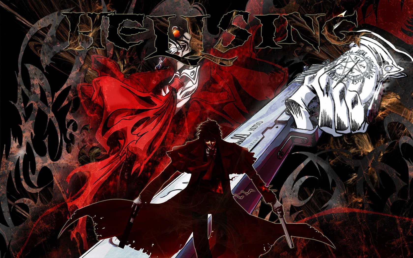 Hellsing, Alucard, anime, real people, red, land vehicle, mode of transportation