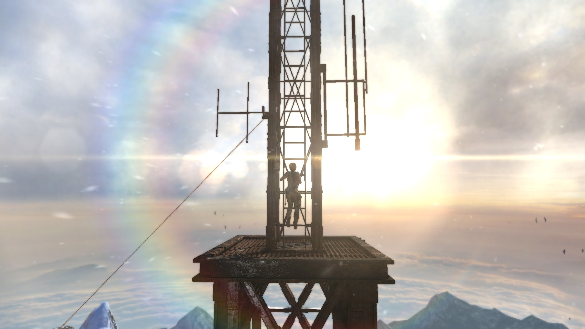 Lara Croft, Tomb Raider, 2013, sky, cloud - sky, nature, built structure
