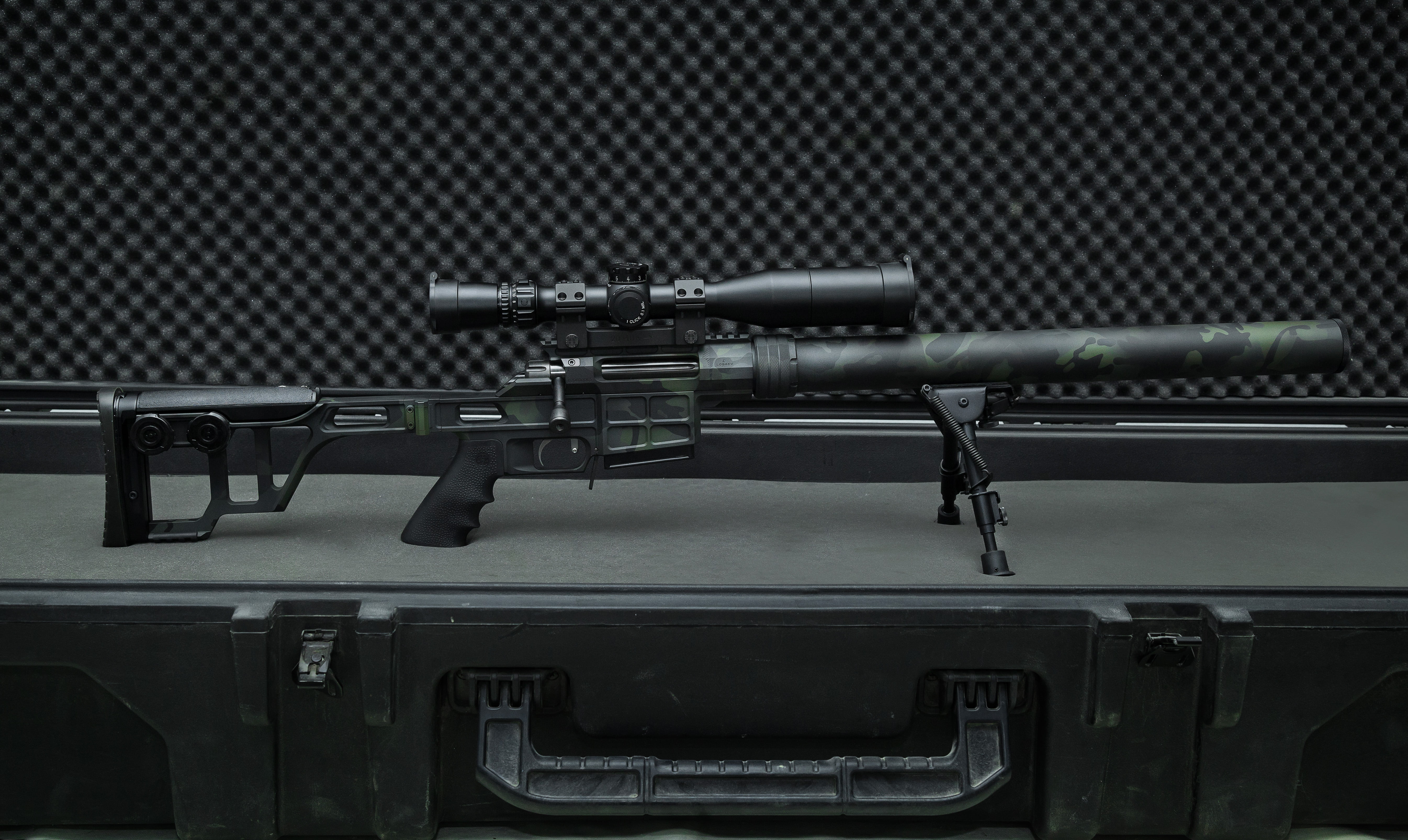 weapon, sniper rifle, DVL-10, LOBAEV Arms, supressor