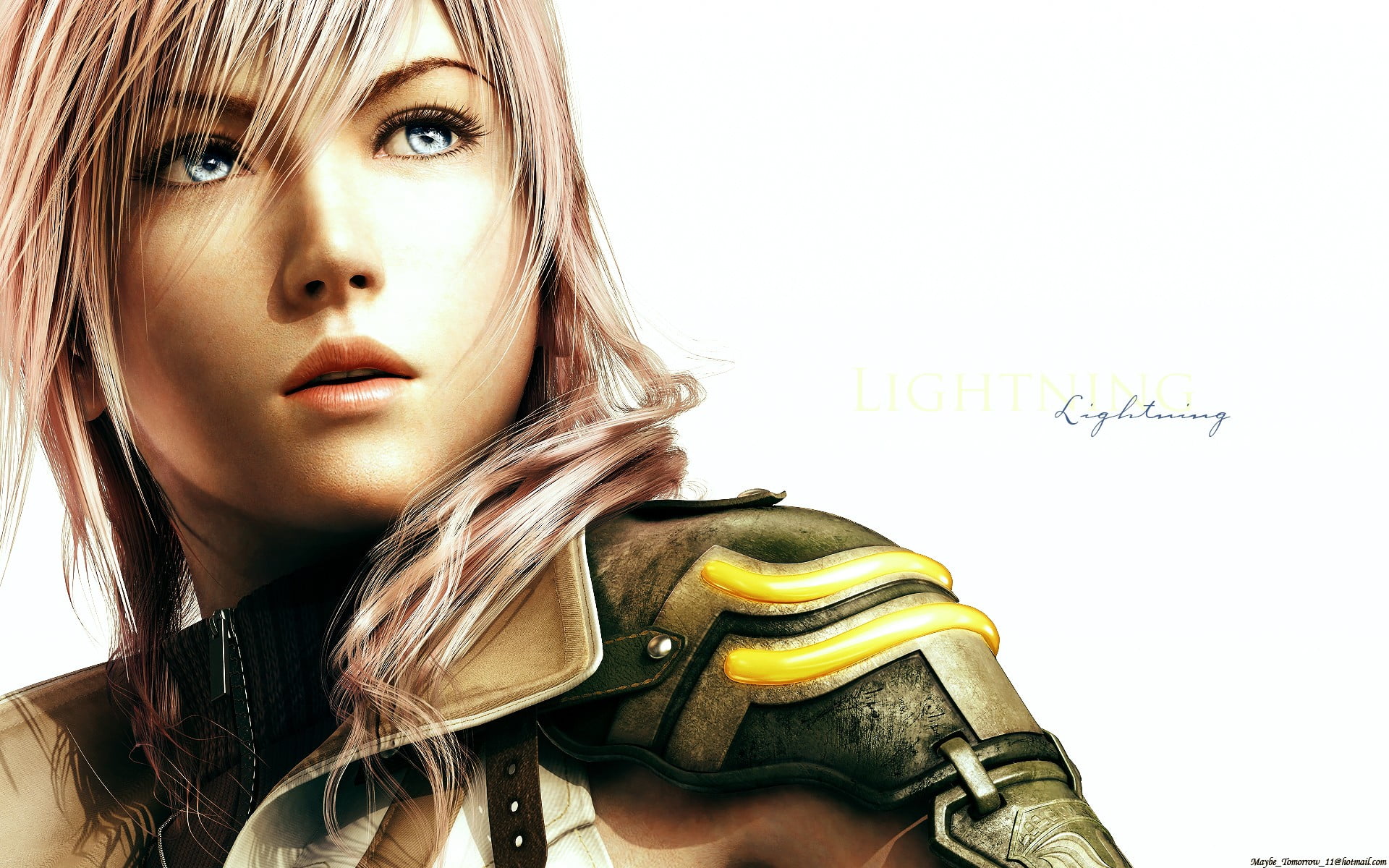 woman wearing armor digital wallpaper, Claire Farron, Final Fantasy XIII