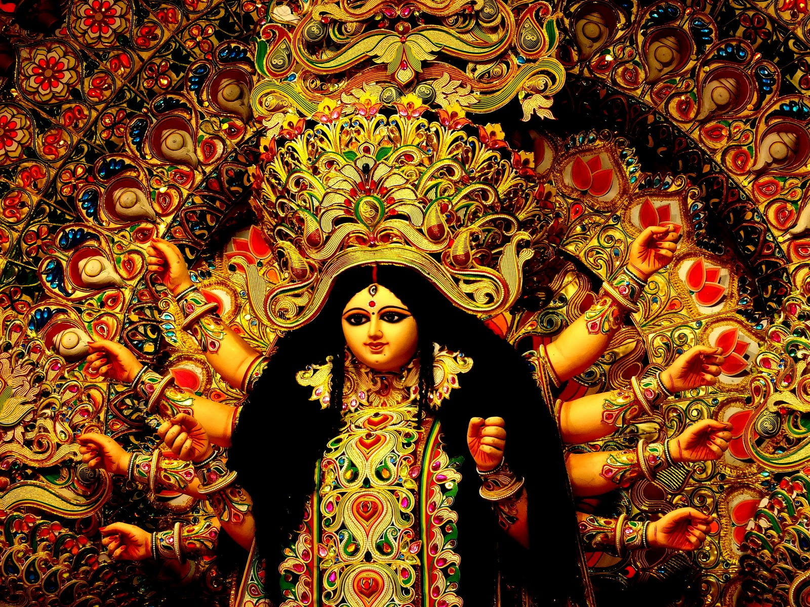 Gorgeous Maa Durga, Shiva statue, Festivals / Holidays, one person