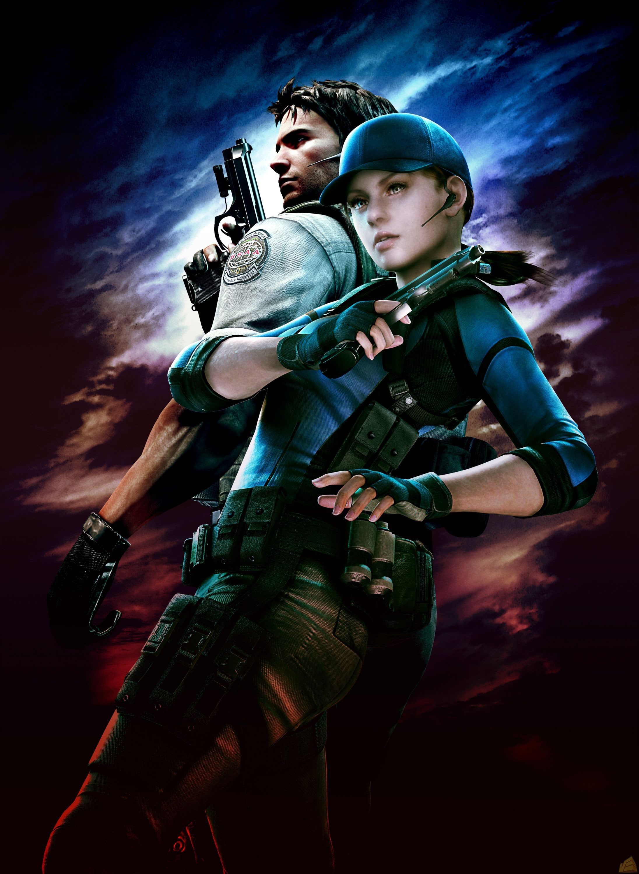 Free Download Hd Wallpaper Resident Evil Jill Valentine Chris Redfield 2192x3000 Video Games 8195