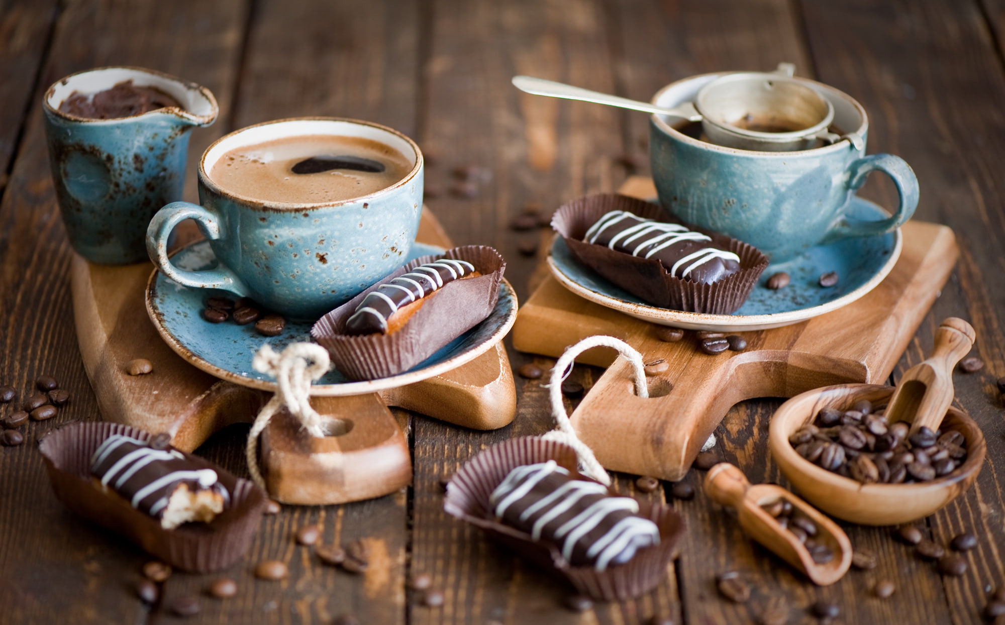 beans, coffee, eclairs, life