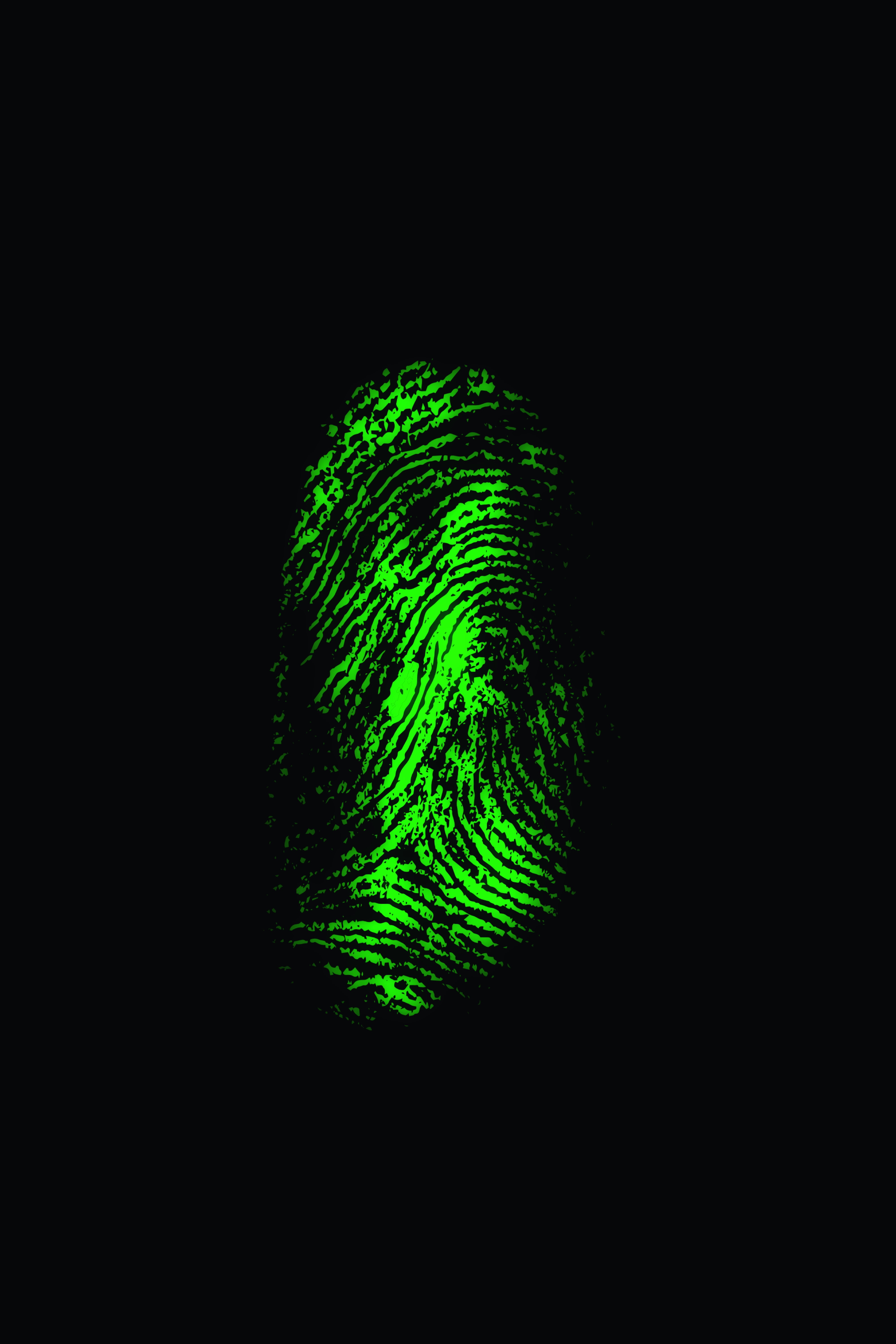 fingerprint, scanner, green, trace