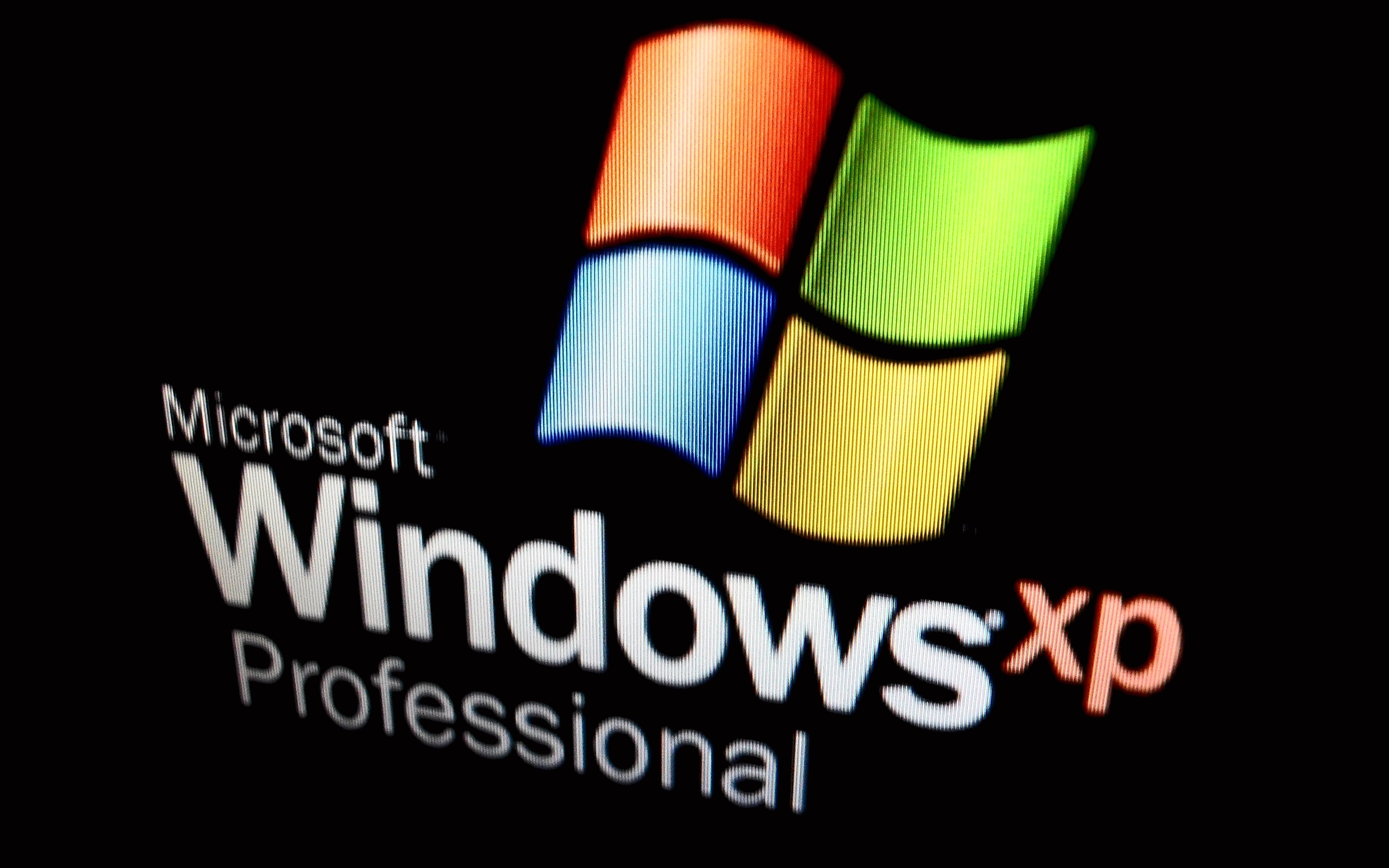 Windows XP logo, microsoft
