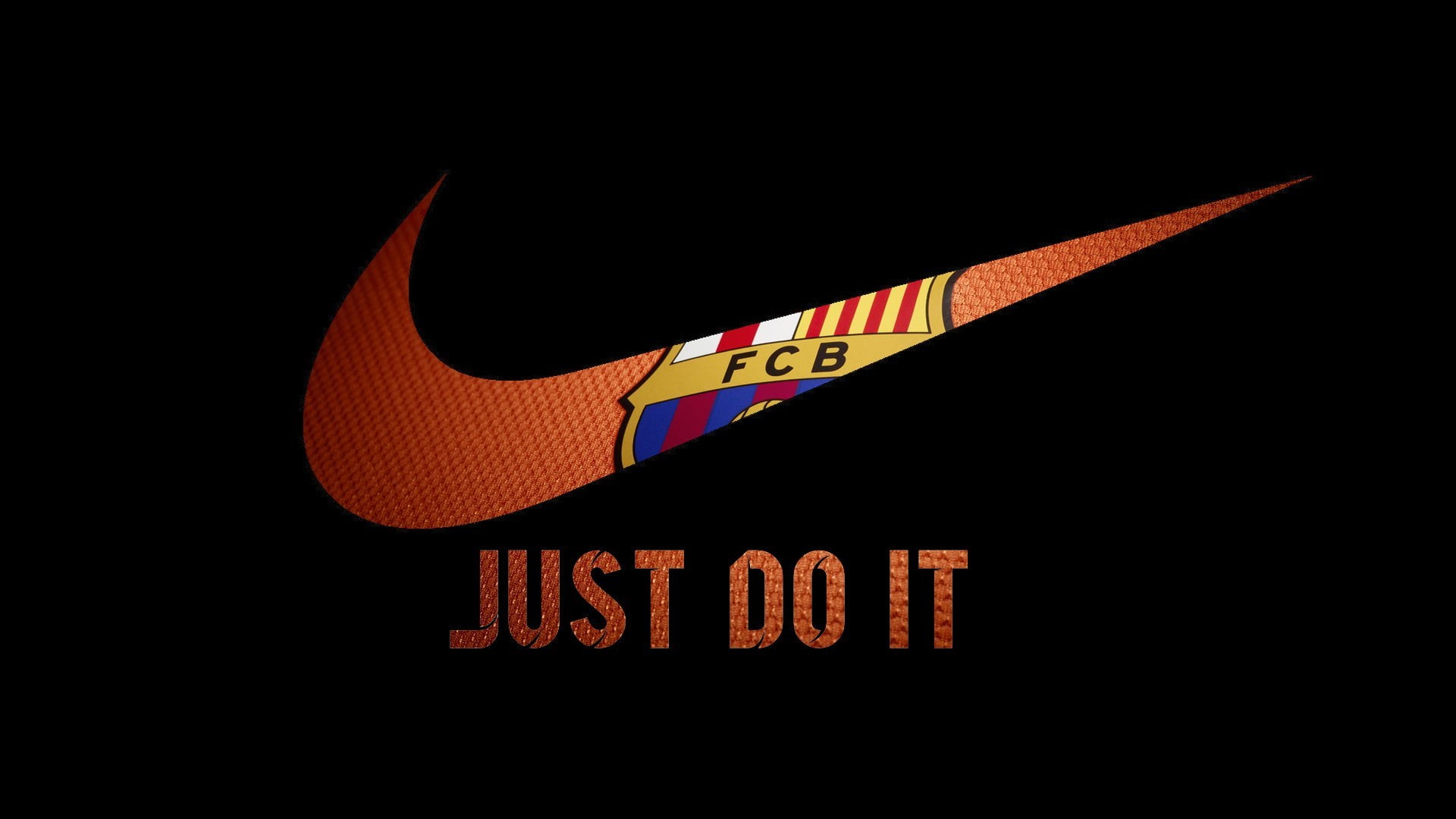 Football Club Barcelona Nike logo, FC Barcelona, Just do it, vector