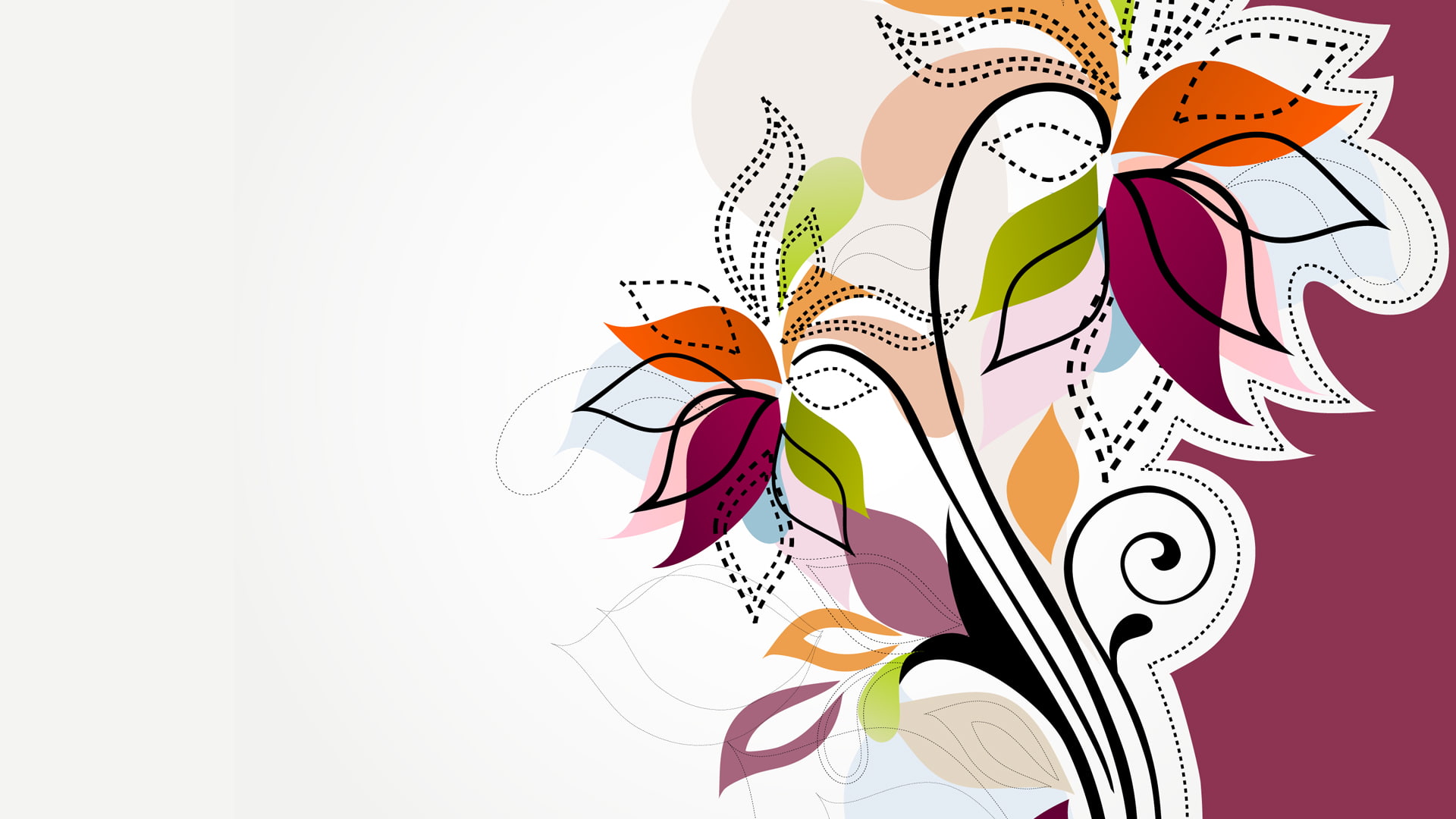 vector, vector graphics, floral, simple background, art and craft