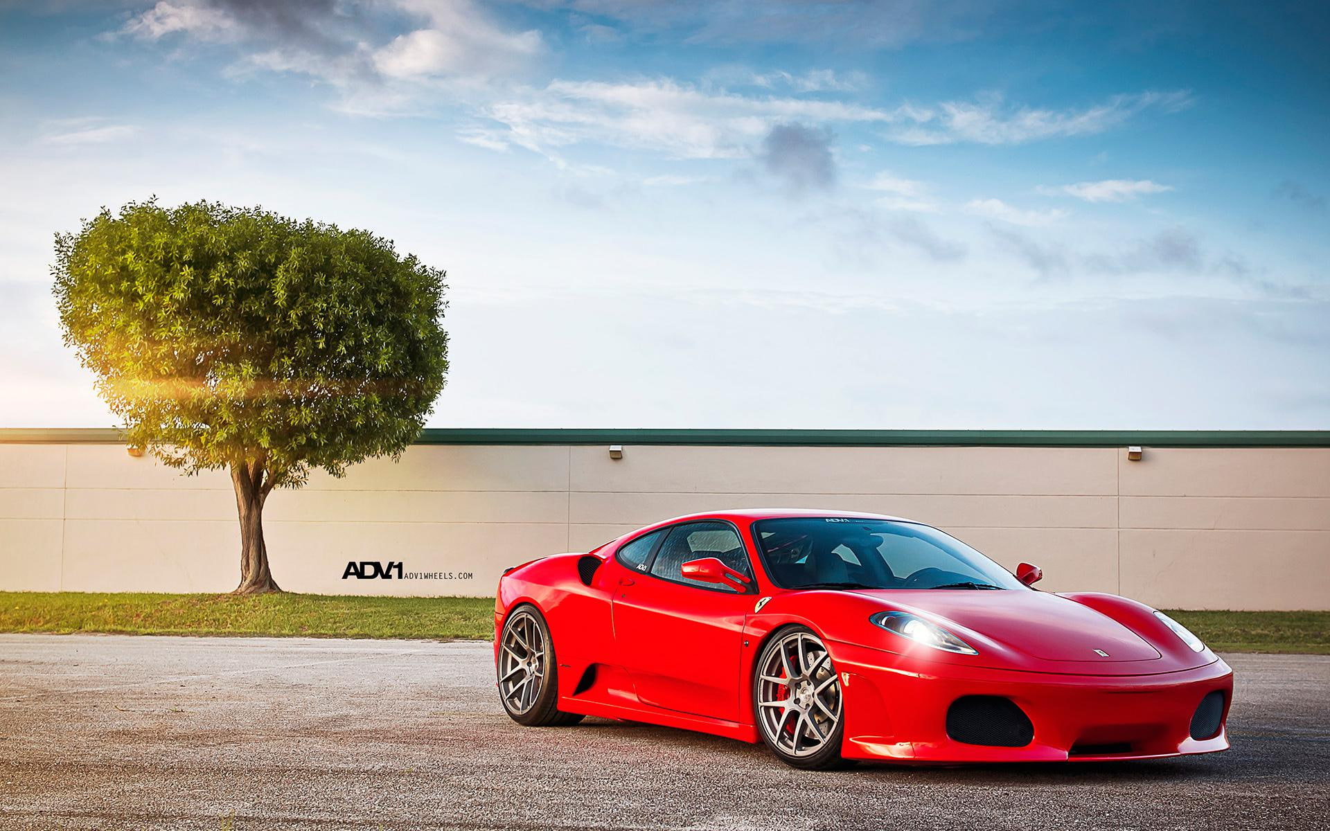 Ferrari F430 by ADV1, red ferrari f430, cars