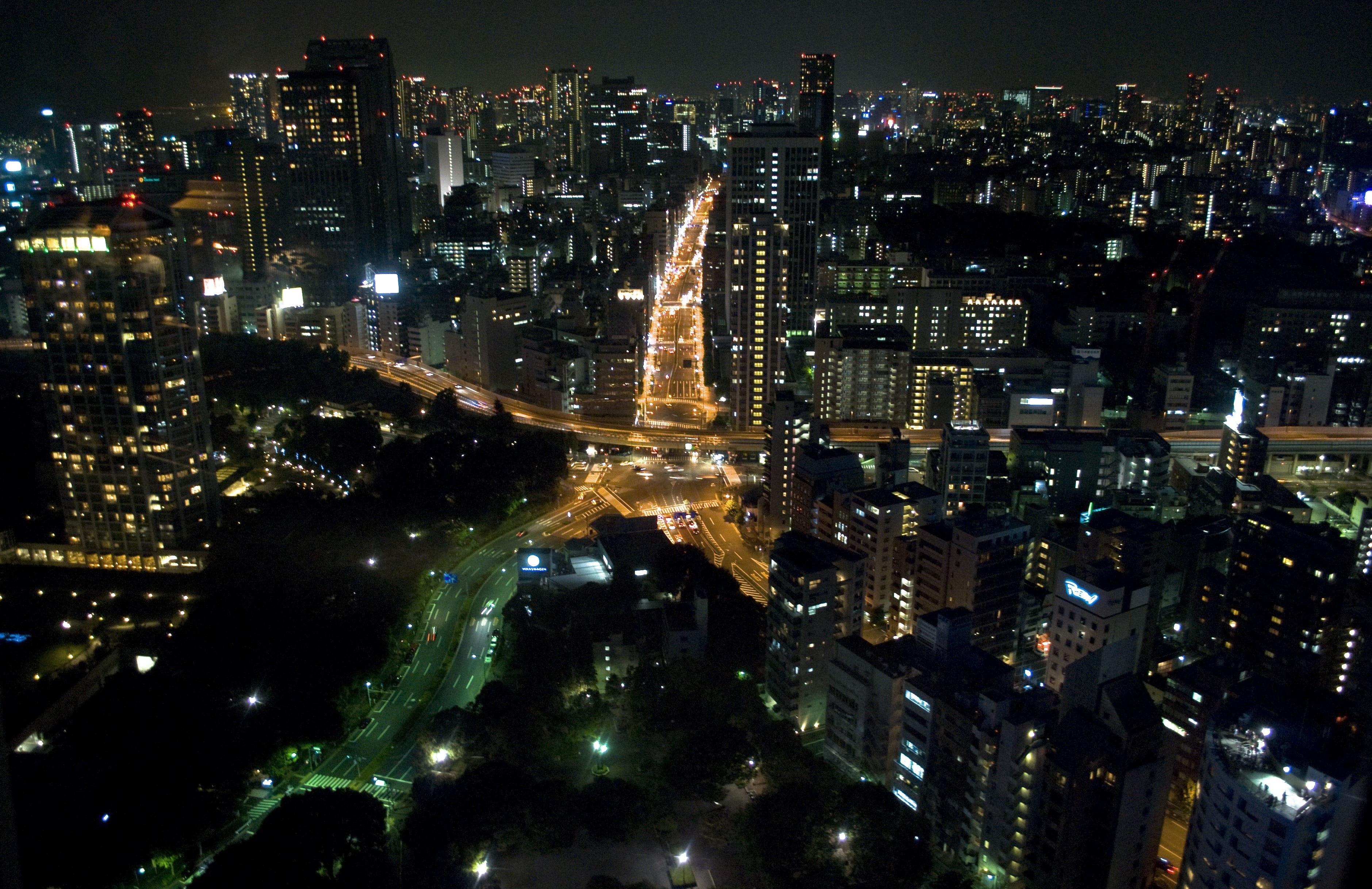 photo of city buildings during night time, Asia, Japan, Tokyo