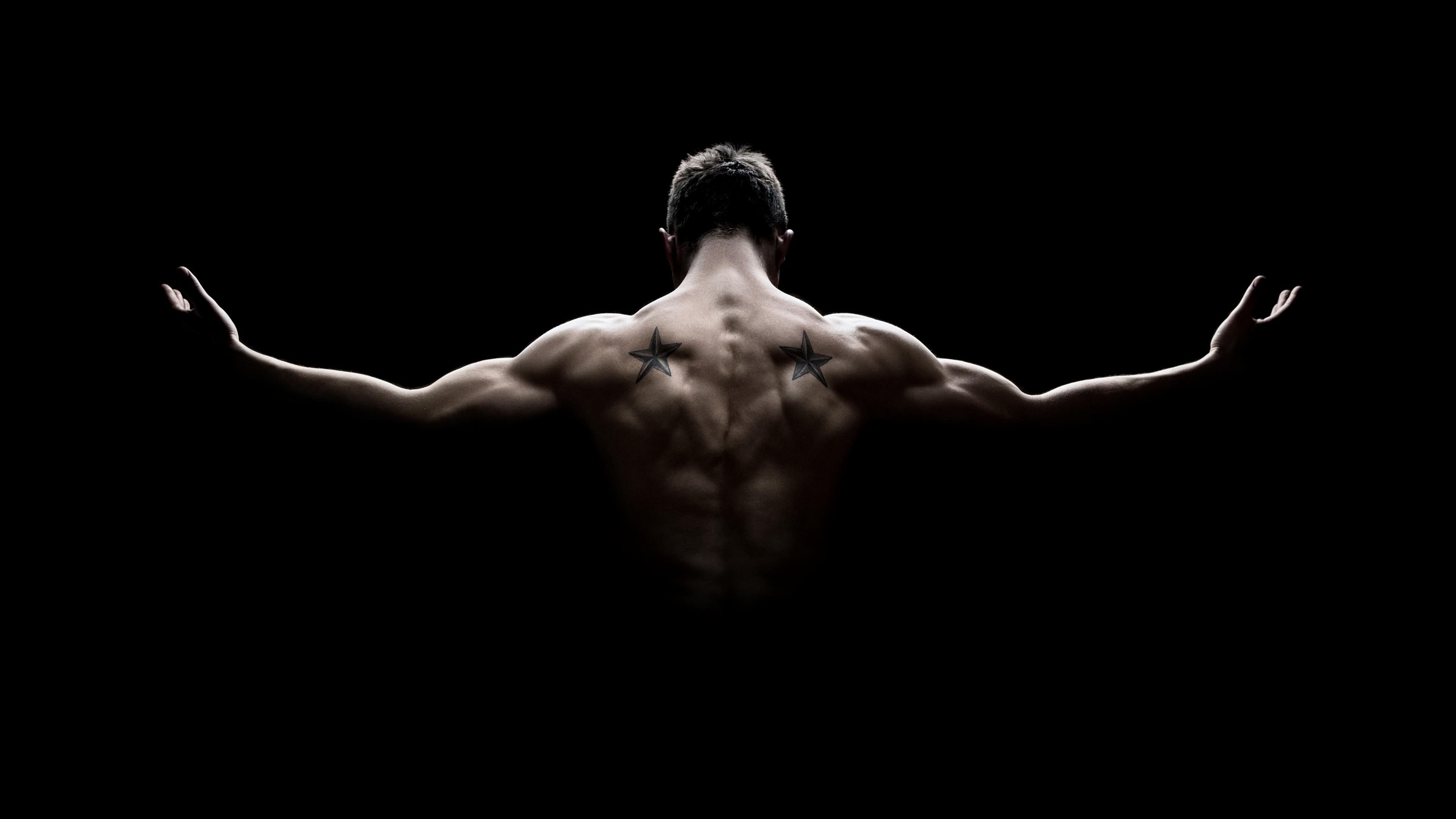 man, dark, bodybuilder, muscle, darkness, bodybuilding, muscles