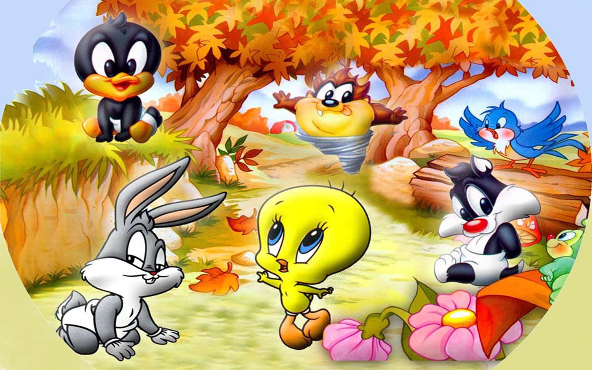 Characters Looney Tunes Baby Tweety Daffy Duck Bugs Bunny Sylvester The Cat And Tasmanian Devil Full Hd Wallpapers 1920×1200