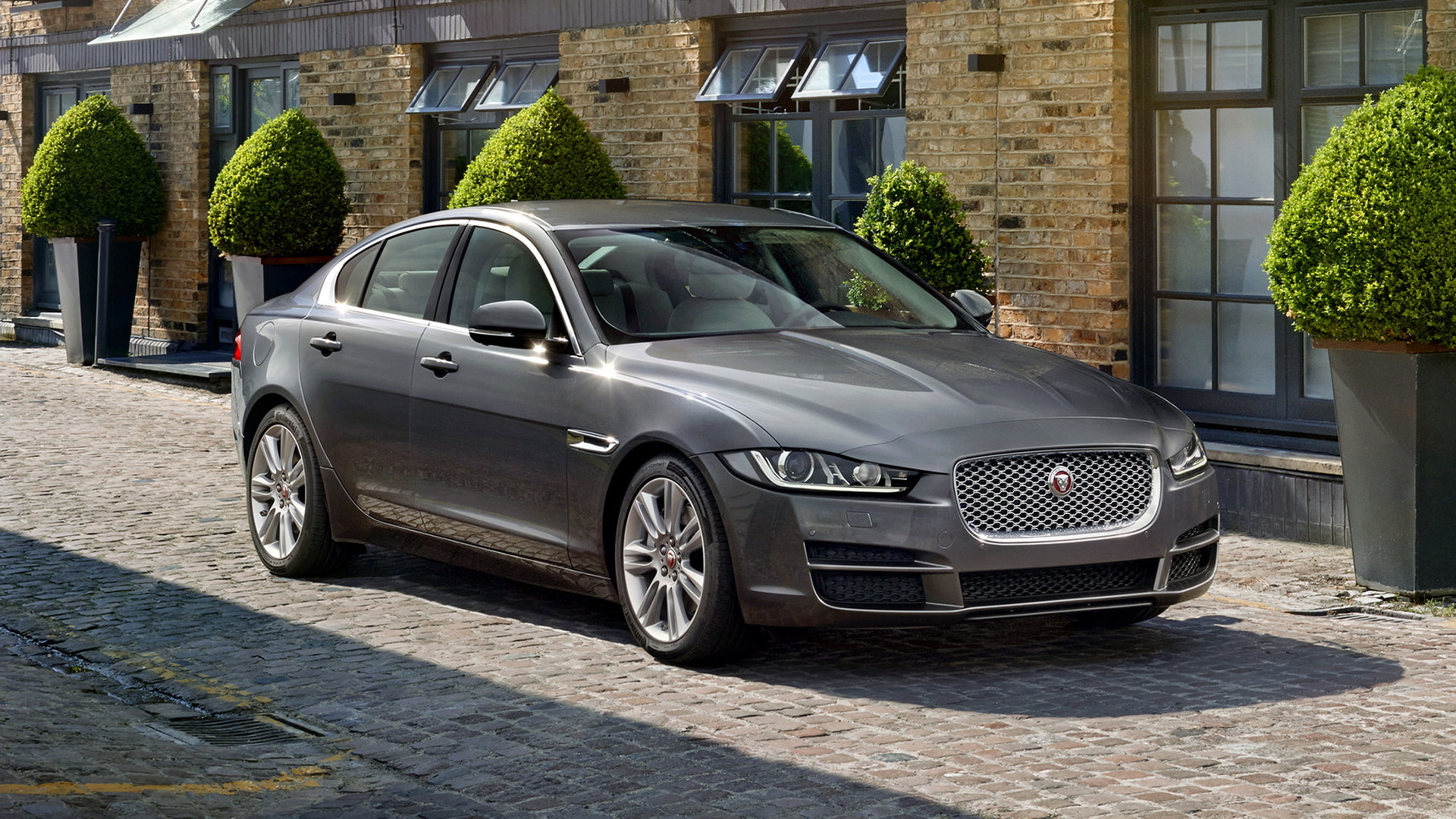 2015, Jaguar XE, Car, House, grey sedan