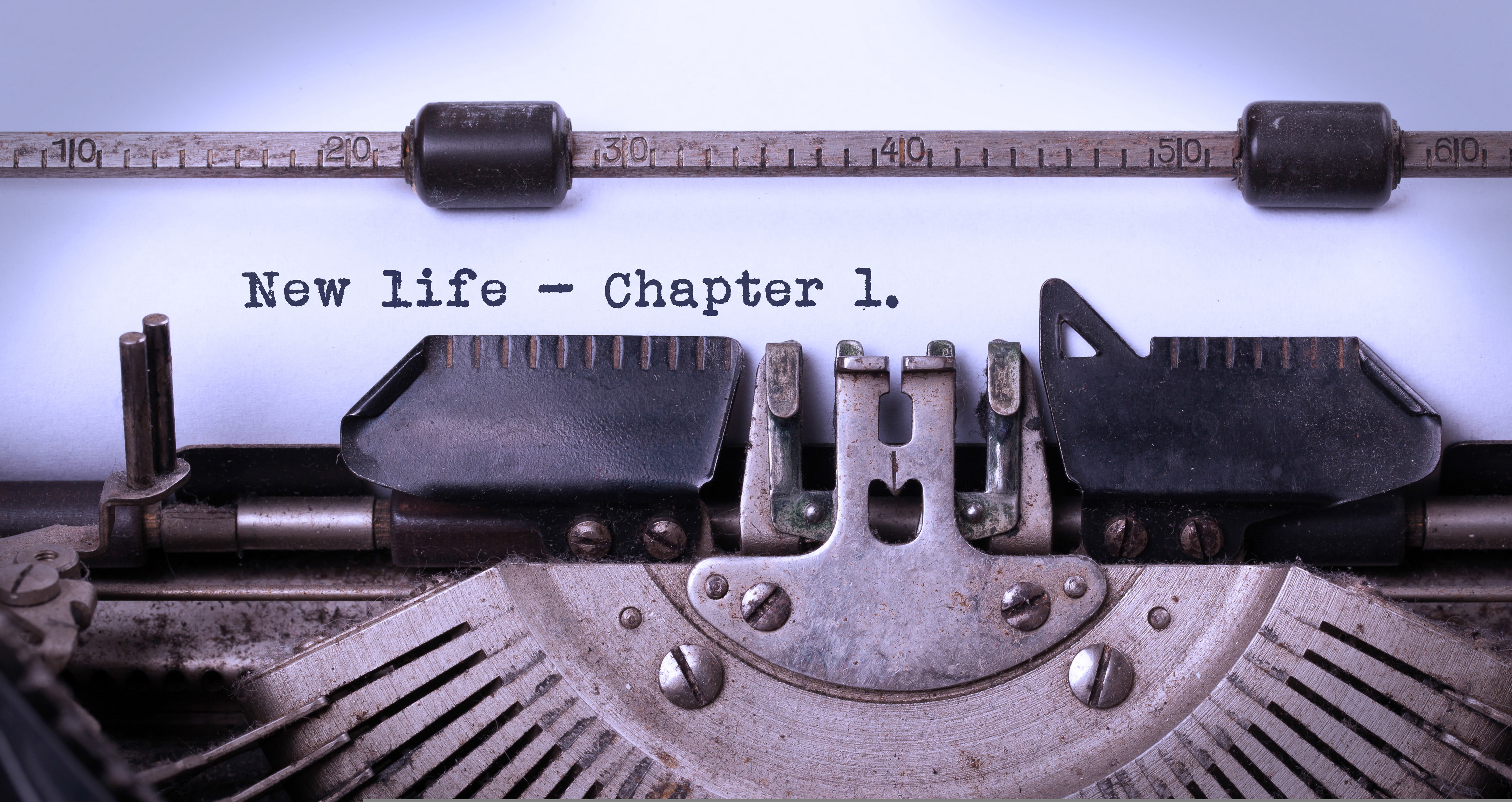 phrase, typewriter, Chapter 1, new life
