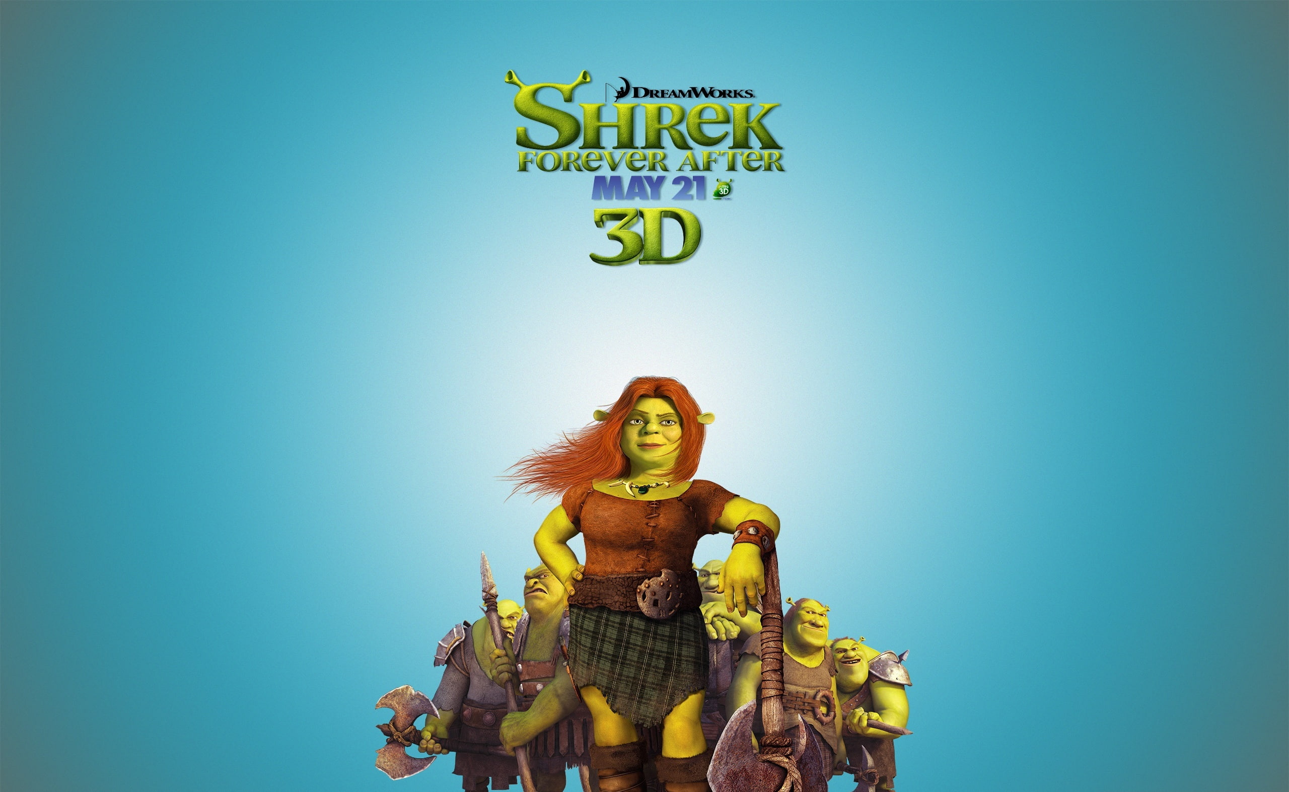 Free download | HD wallpaper: The Fairy Tale Is Ogre, Shrek 3D movie ...