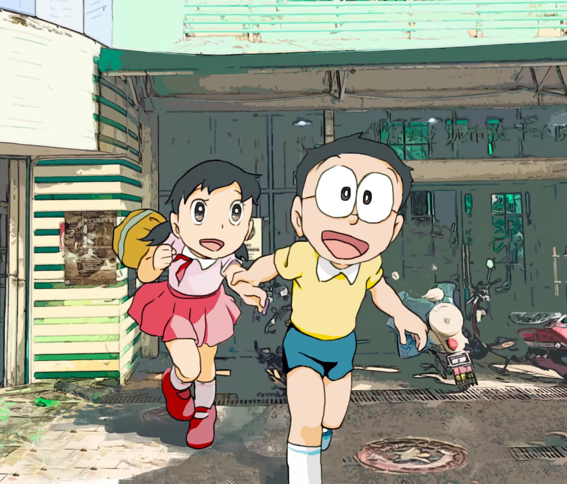 Anime, Doraemon, Nobita Nobi, Shizuka Minamoto