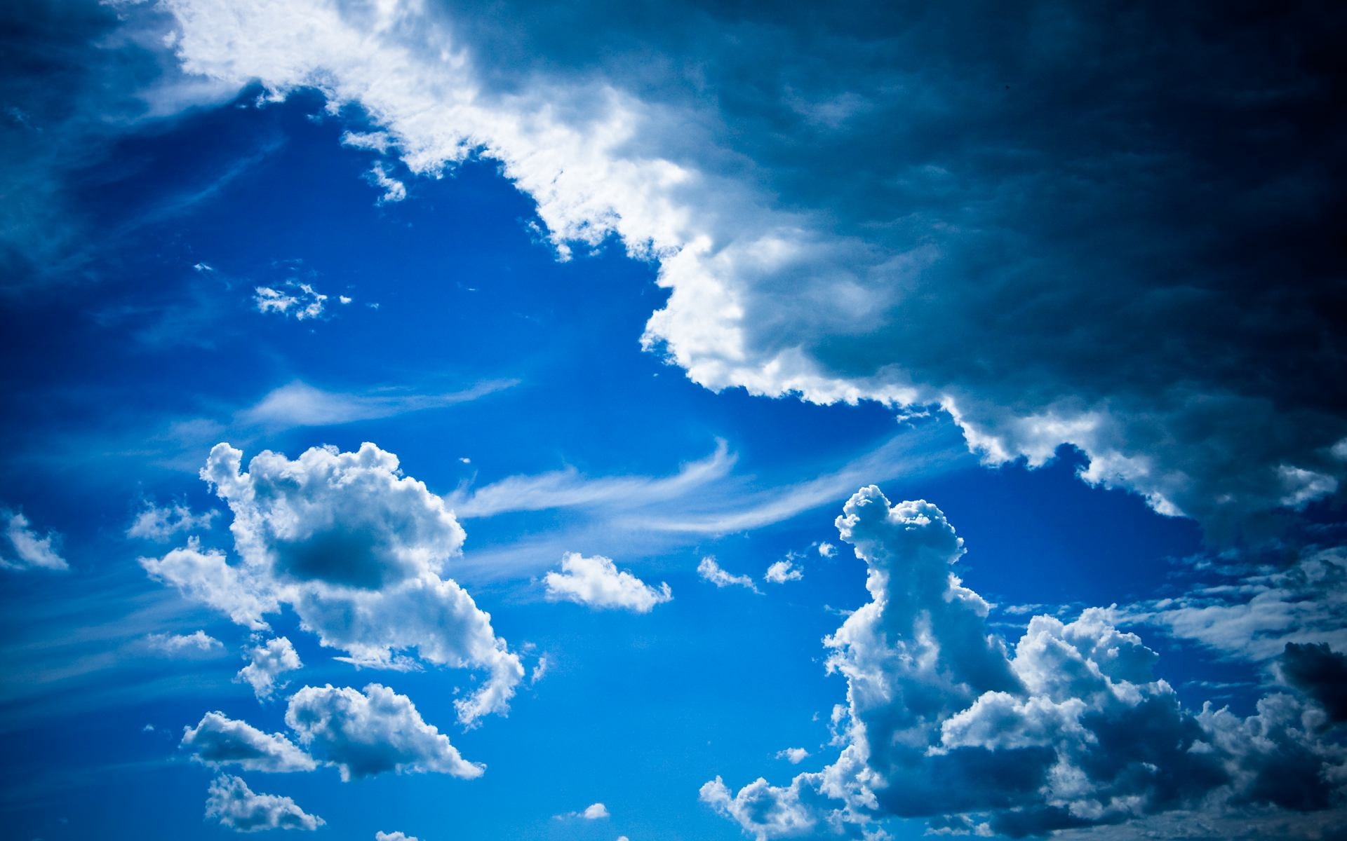 clouds, lines, patterns