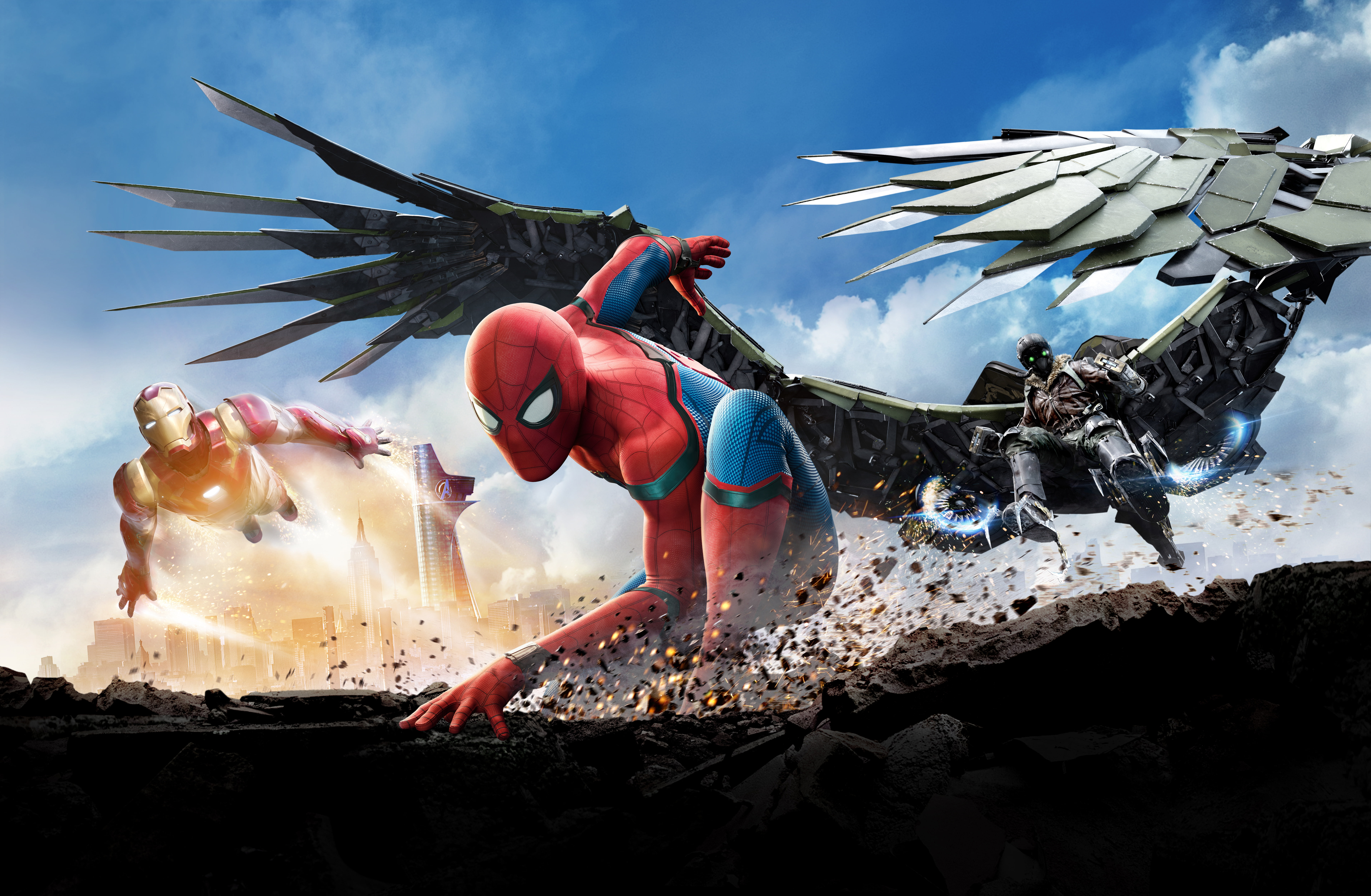 photo of Spider-Man The Home Coming movie digital wallpaper, Spider-Man: Homecoming