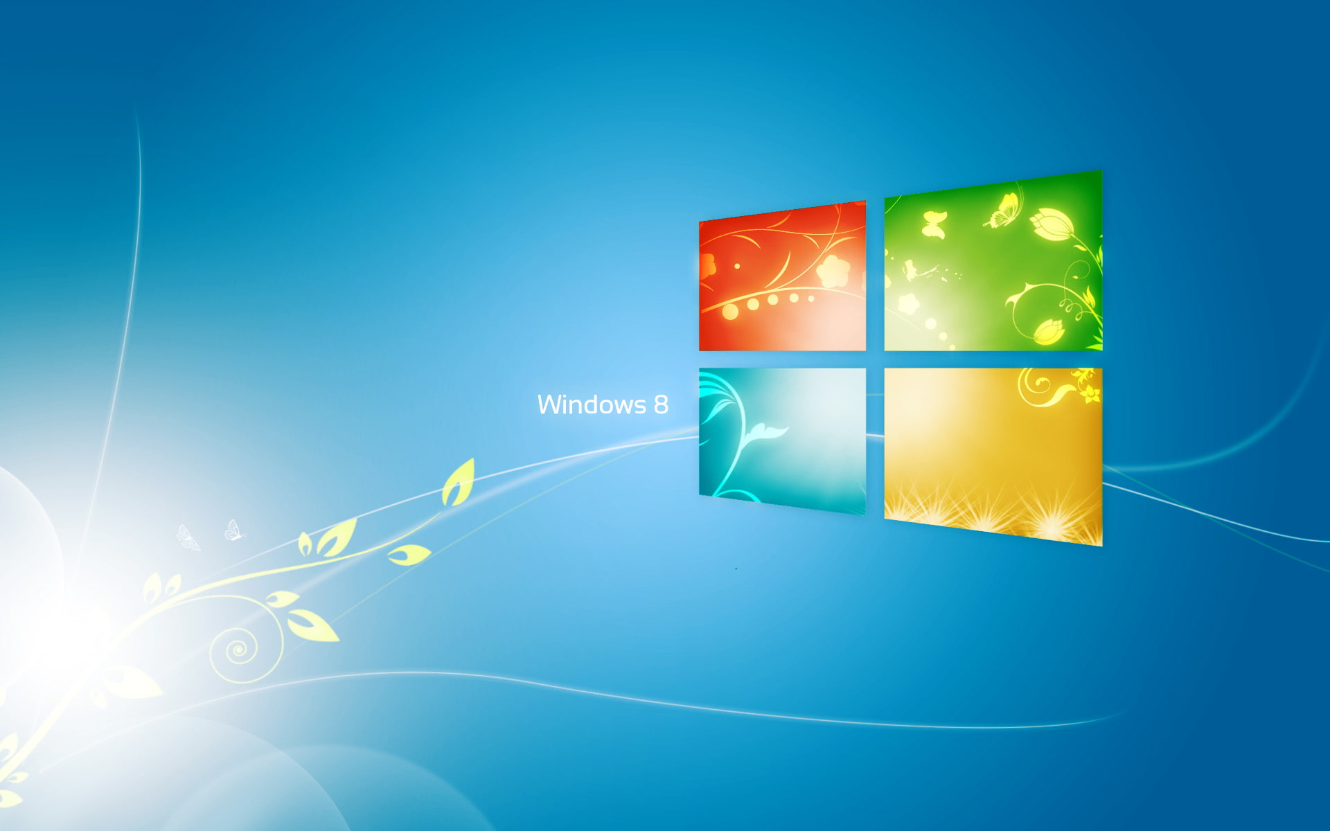 Windows 8, Logo, Pattern, Background