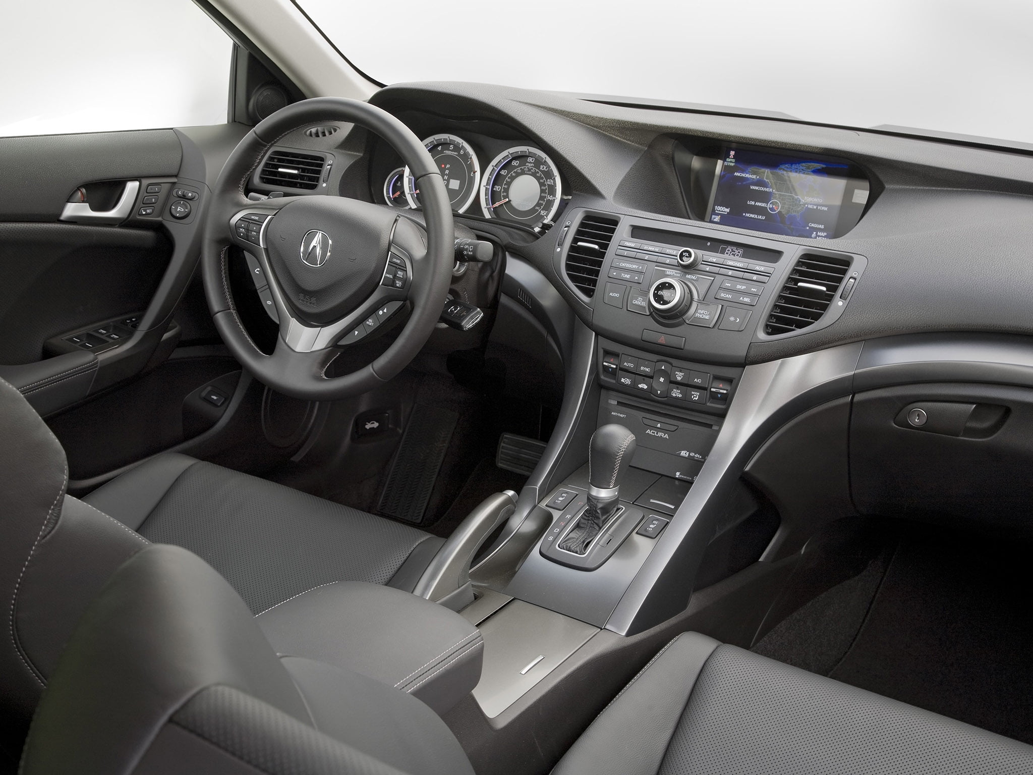 black Acura interior, tsx, salon, speedometer, car, dashboard