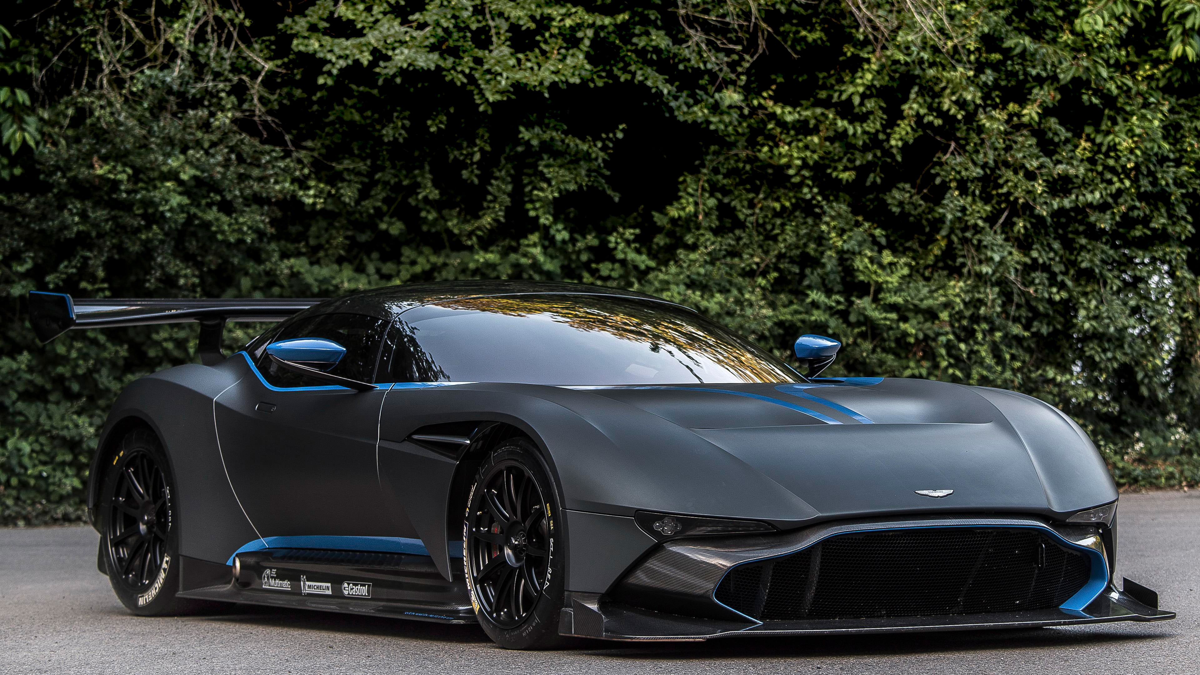 Aston Martin Vulcan, car, vehicle, black cars