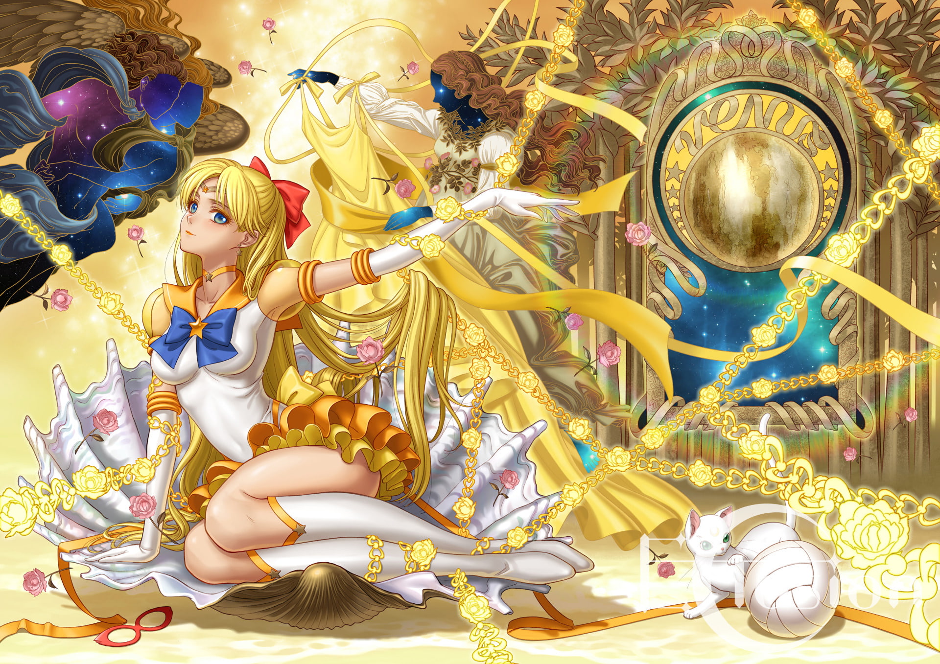 Sailor Moon, Artemis (Sailor Moon), Minako Aino, Sailor Venus