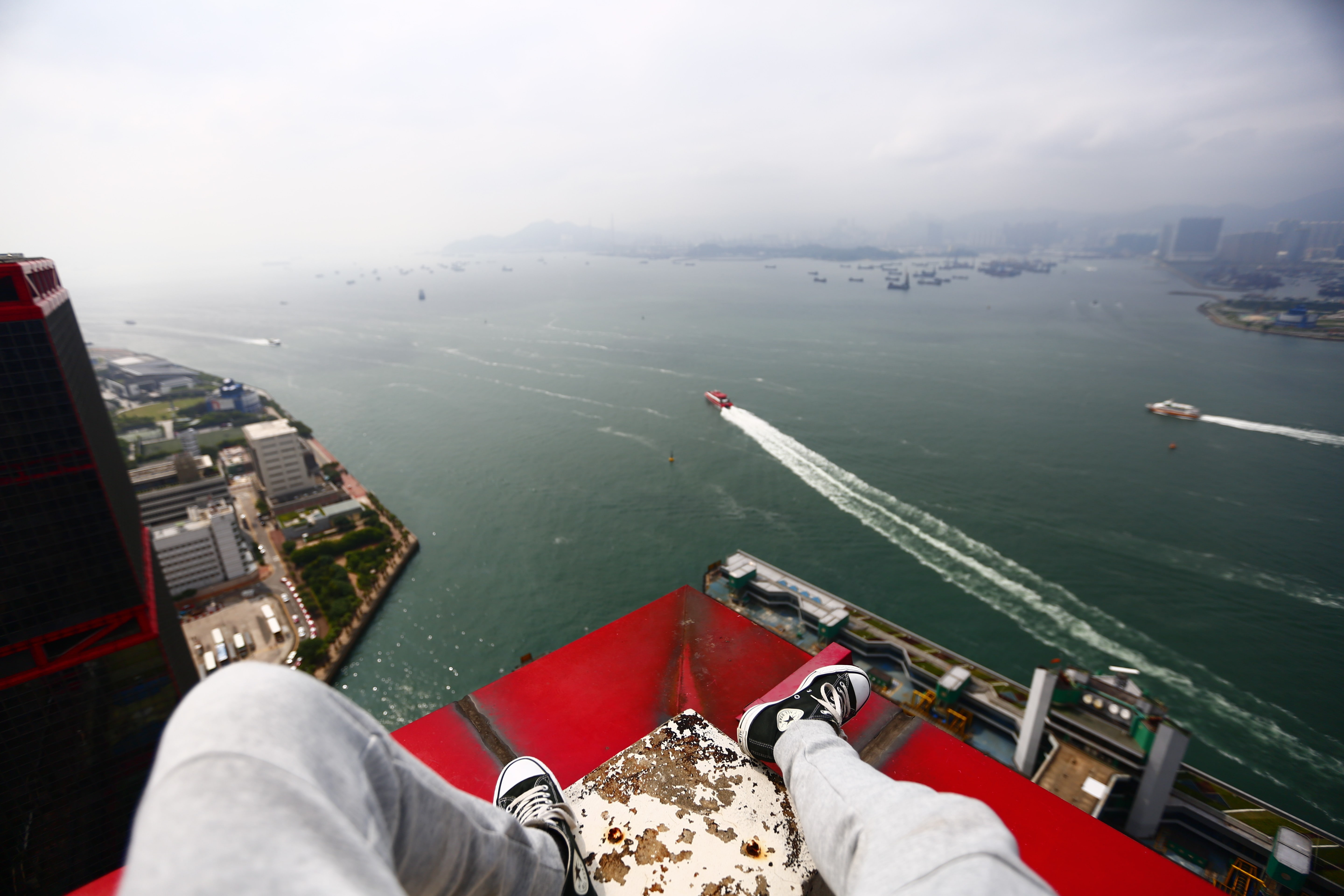 point of view, boat, rooftops, sea, heights, water, transportation
