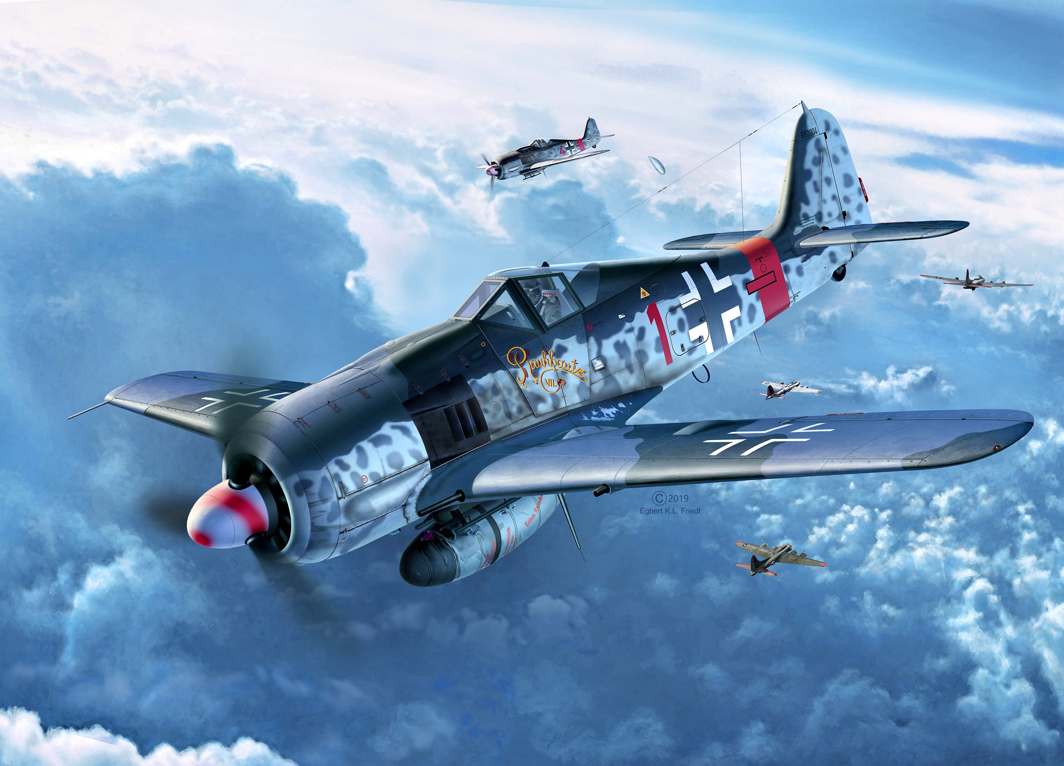 Free download | HD wallpaper: Focke-Wulf, Fw.190A-8, Sturmbock, 2x20-mm ...