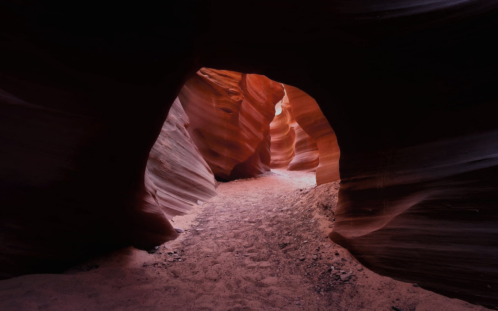 rock formations, canyon, cave, pass, arch, sand, desert, nature