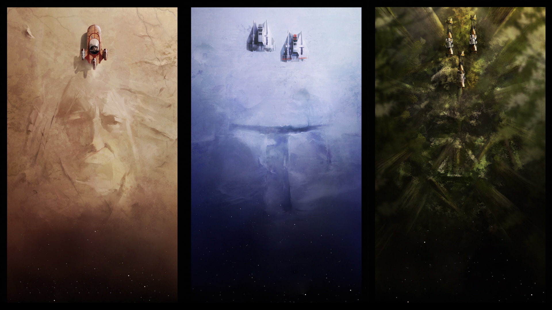 A-Wing, concept art, Star Wars, Boba Fett, Obi-Wan Kenobi, Darth Vader