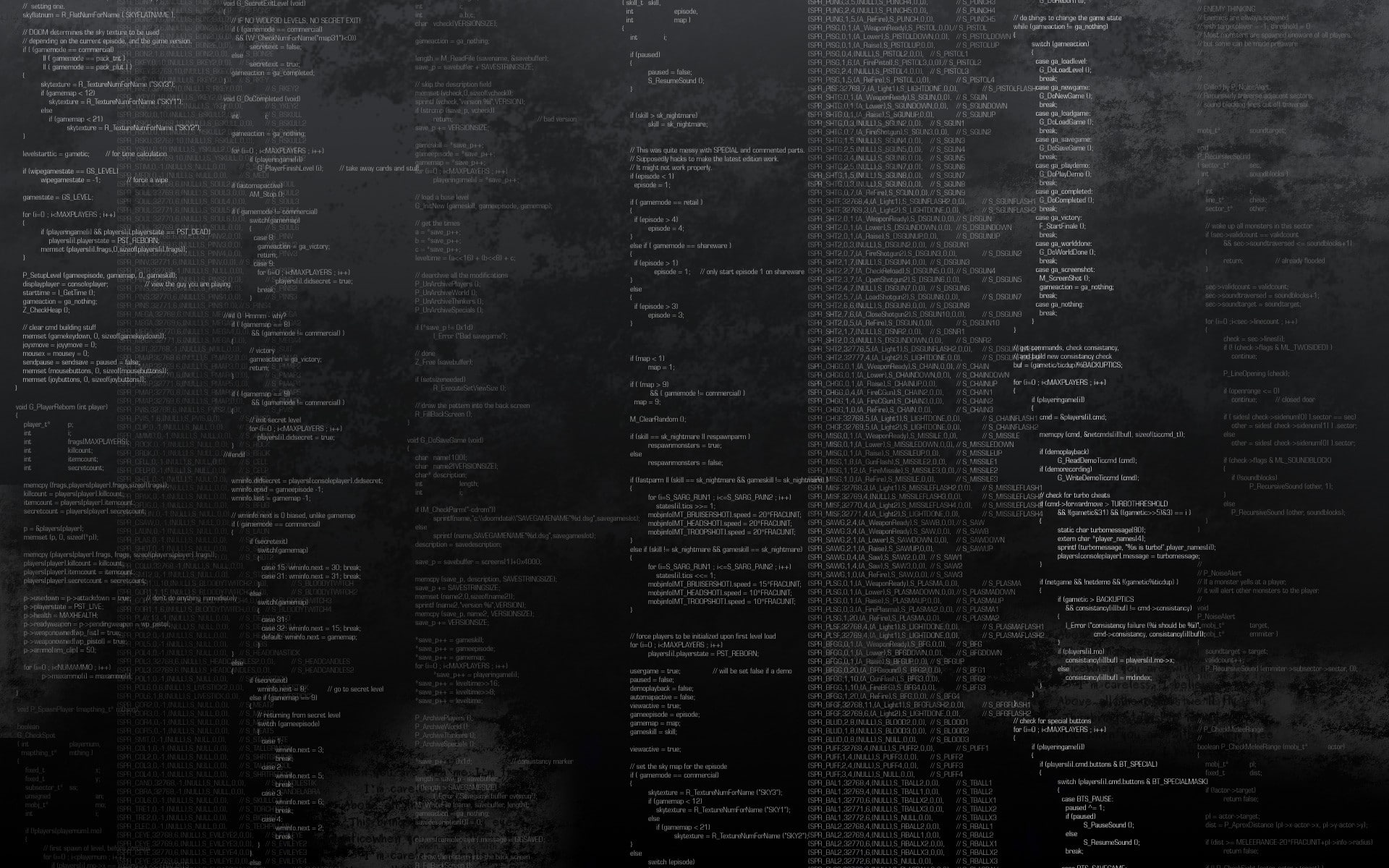programming, Doom (game), code