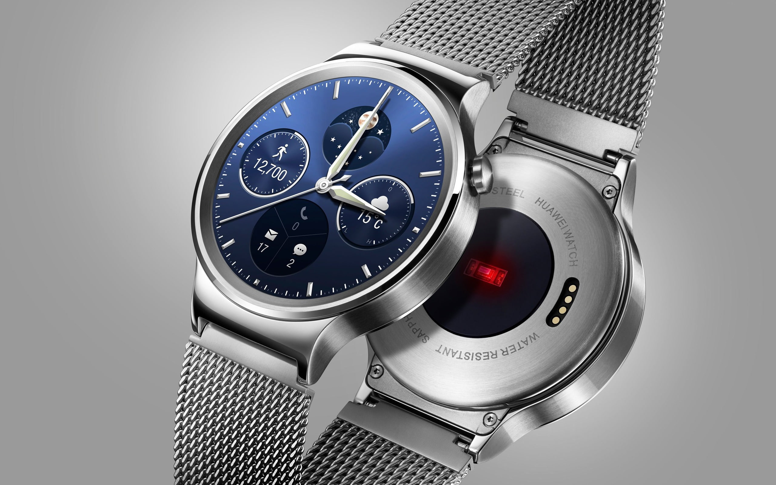 Huawei Smart Watch 2017 Tech Wallpaper, wristwatch, metal, studio shot