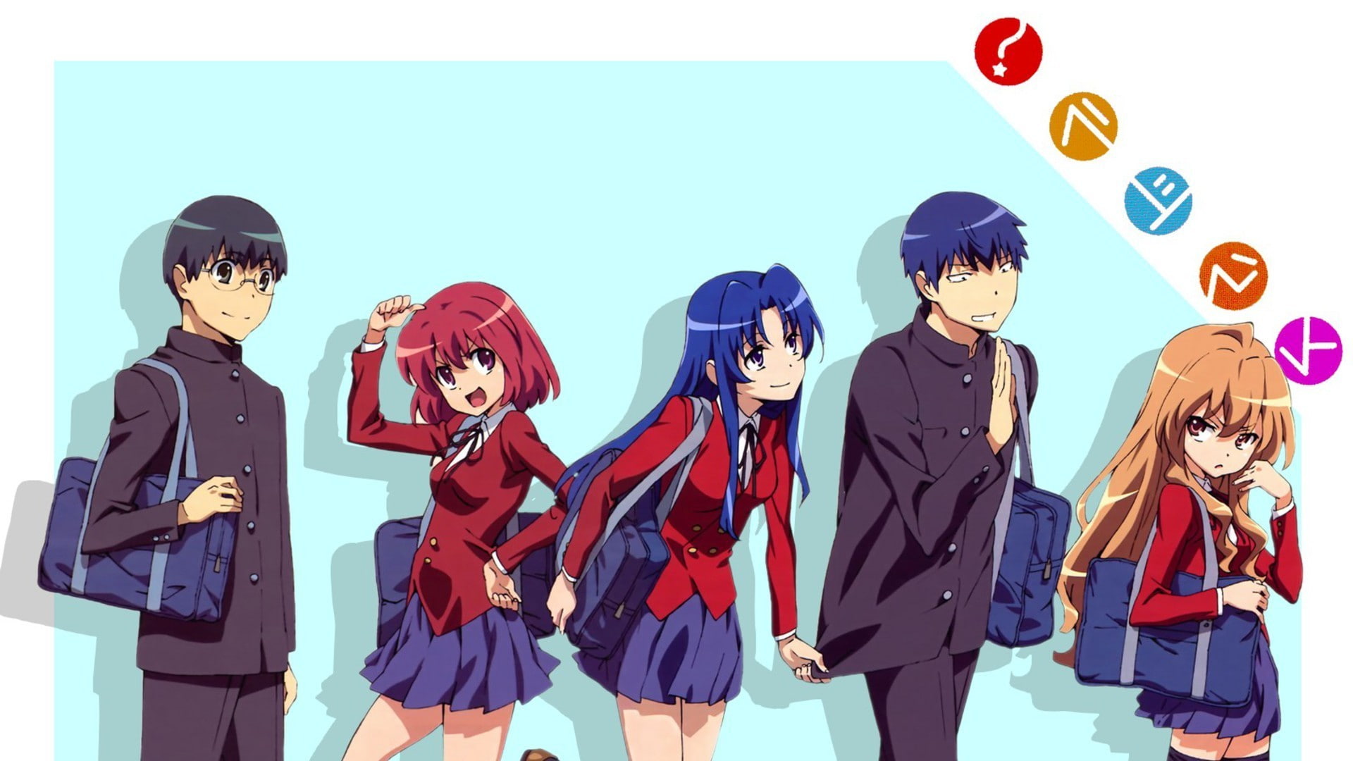 toradora anime girls anime kushieda minori school uniform aisaka taiga