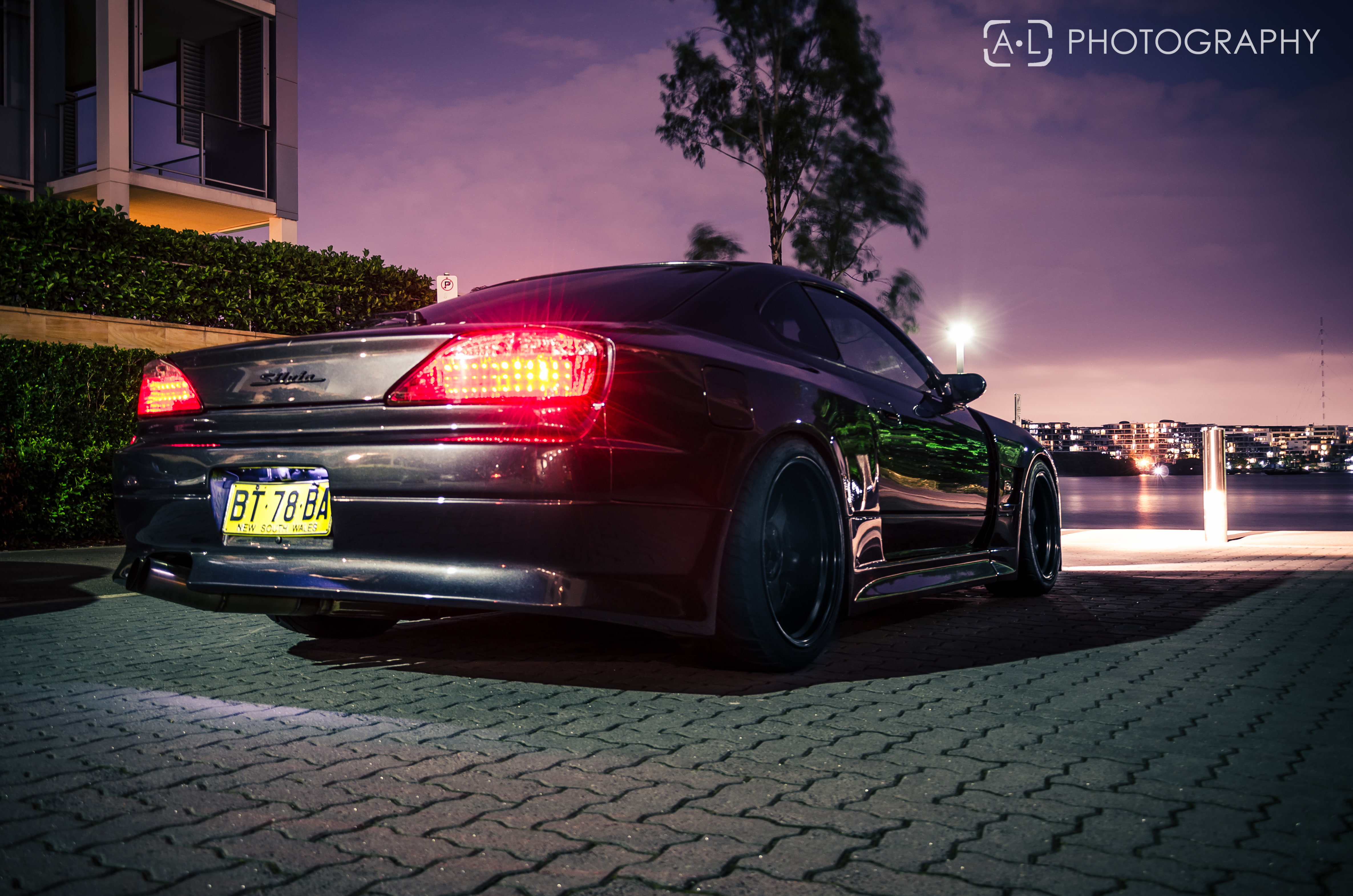 black coupe, night, Nissan, silvia, s15, Sylvia, car, land Vehicle