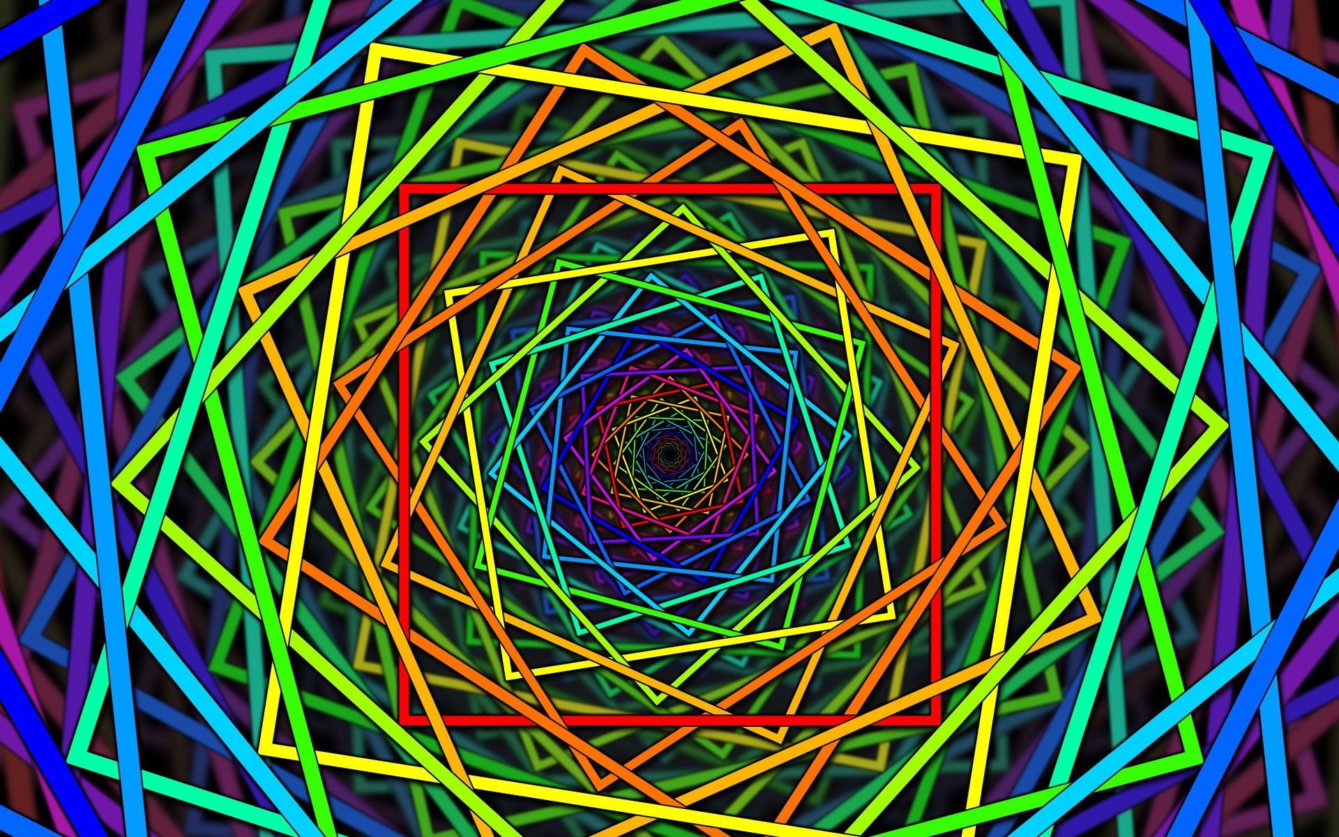 1920x1200 px abstract multicolor rainbows shapes Spirals People Redheads HD Art