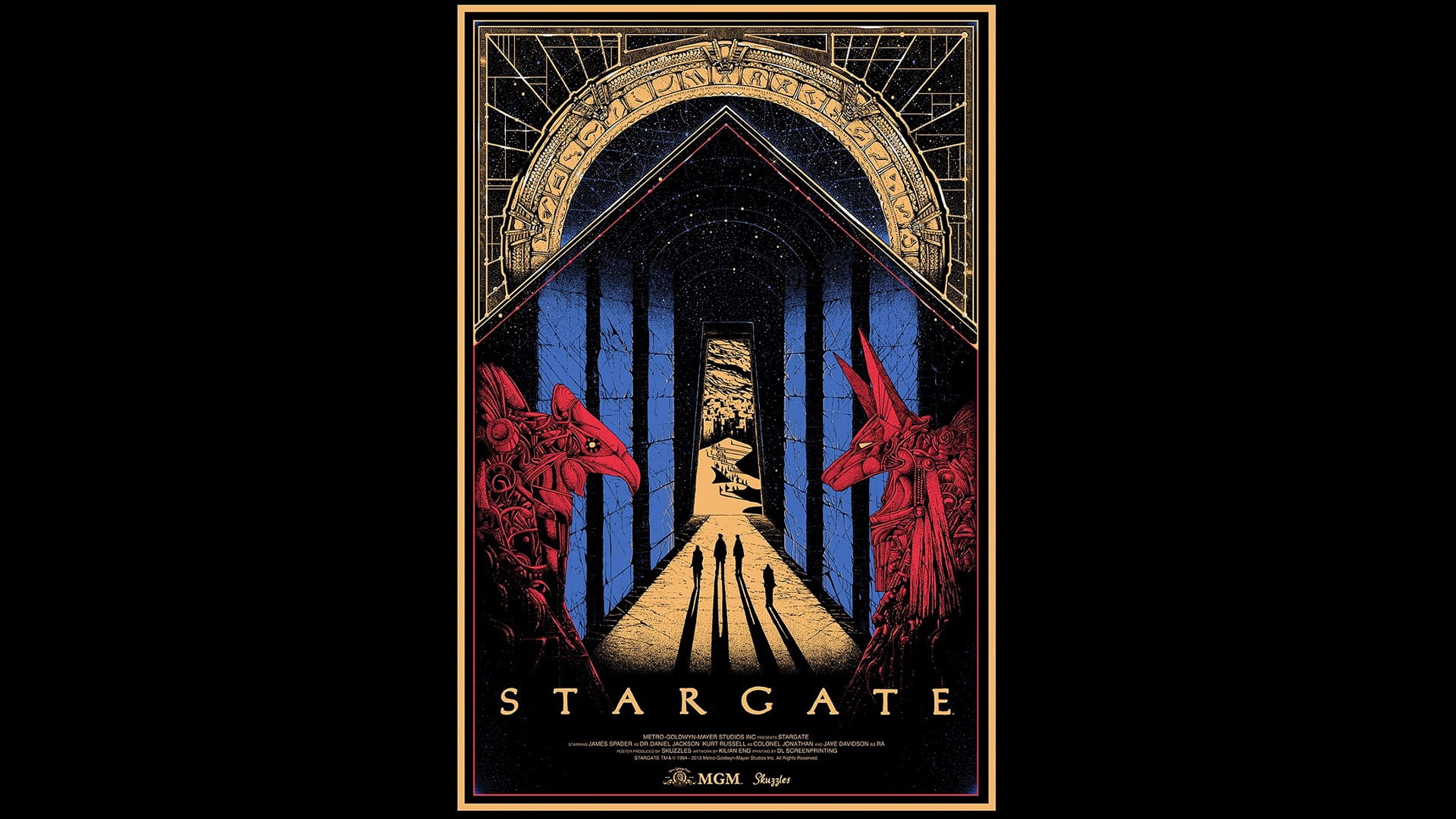 Stargate, movies, science fiction, movie poster, fan art, Kurt Russell