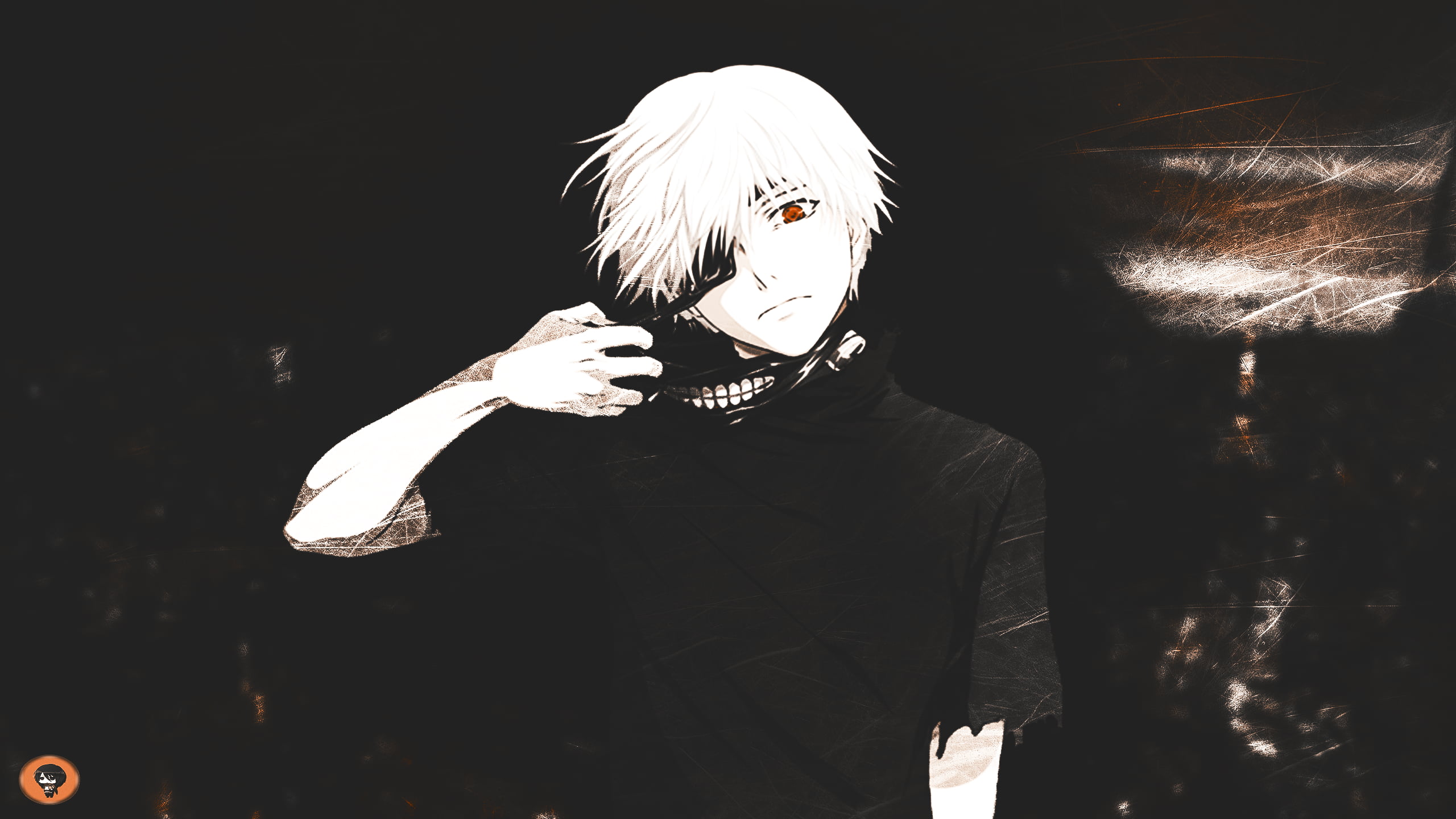white short haired male anime character illustration, Tokyo Ghoul