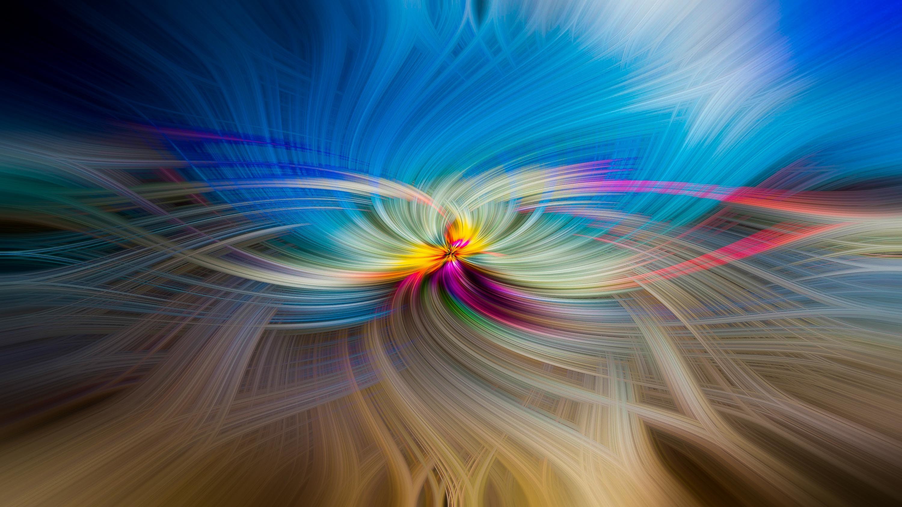 rays, light, line, pattern, color
