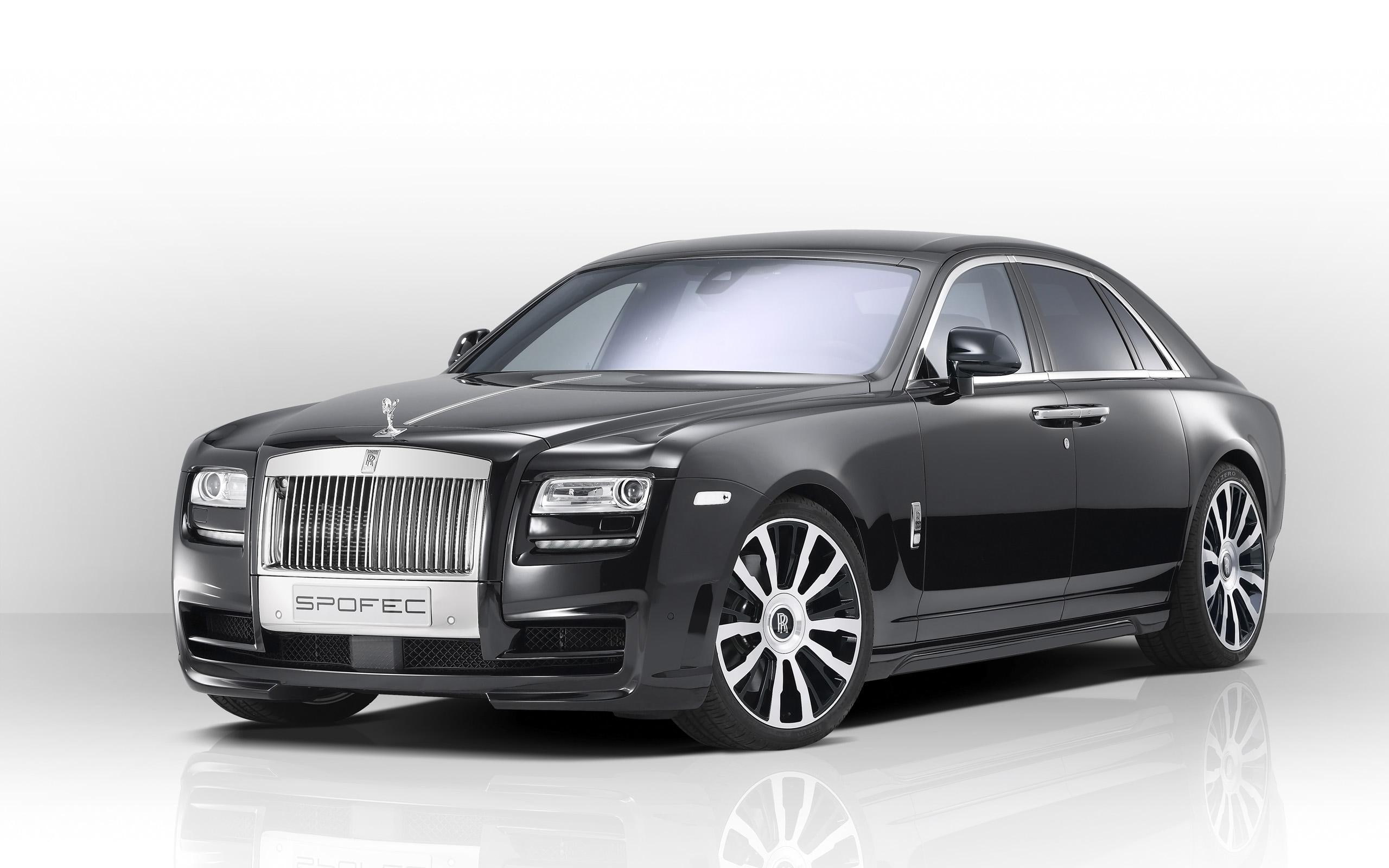 2014 Spofec Rolls Royce Ghost, gray cadillac sedan, cars