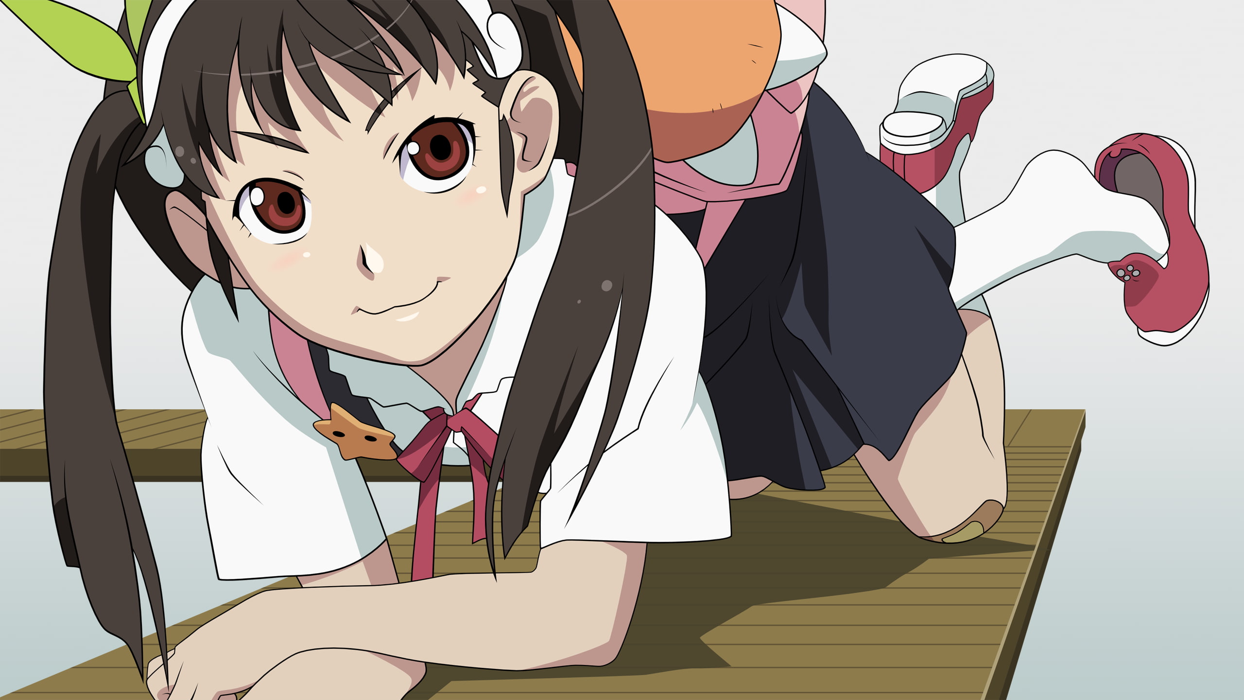 Monogatari Series, Hachikuji Mayoi, anime girls, twintails