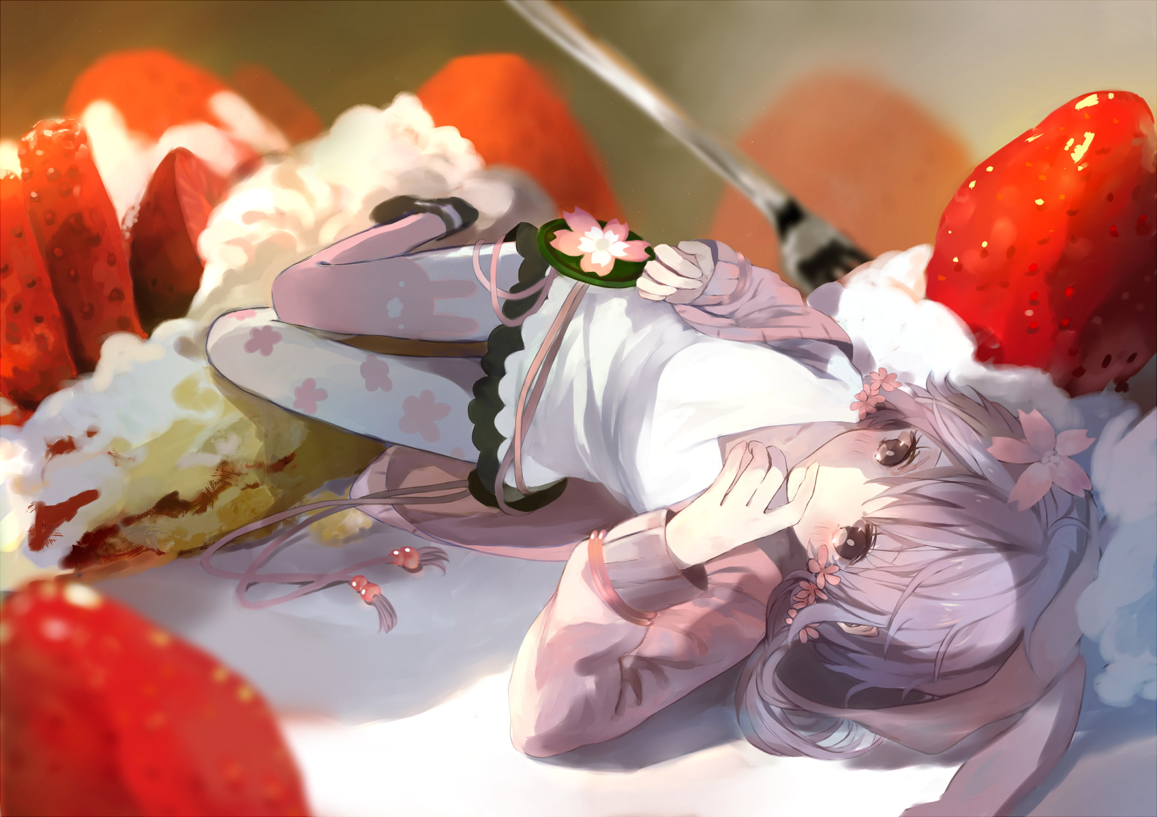 strawberries, Yuzuki Yukari, Vocaloid
