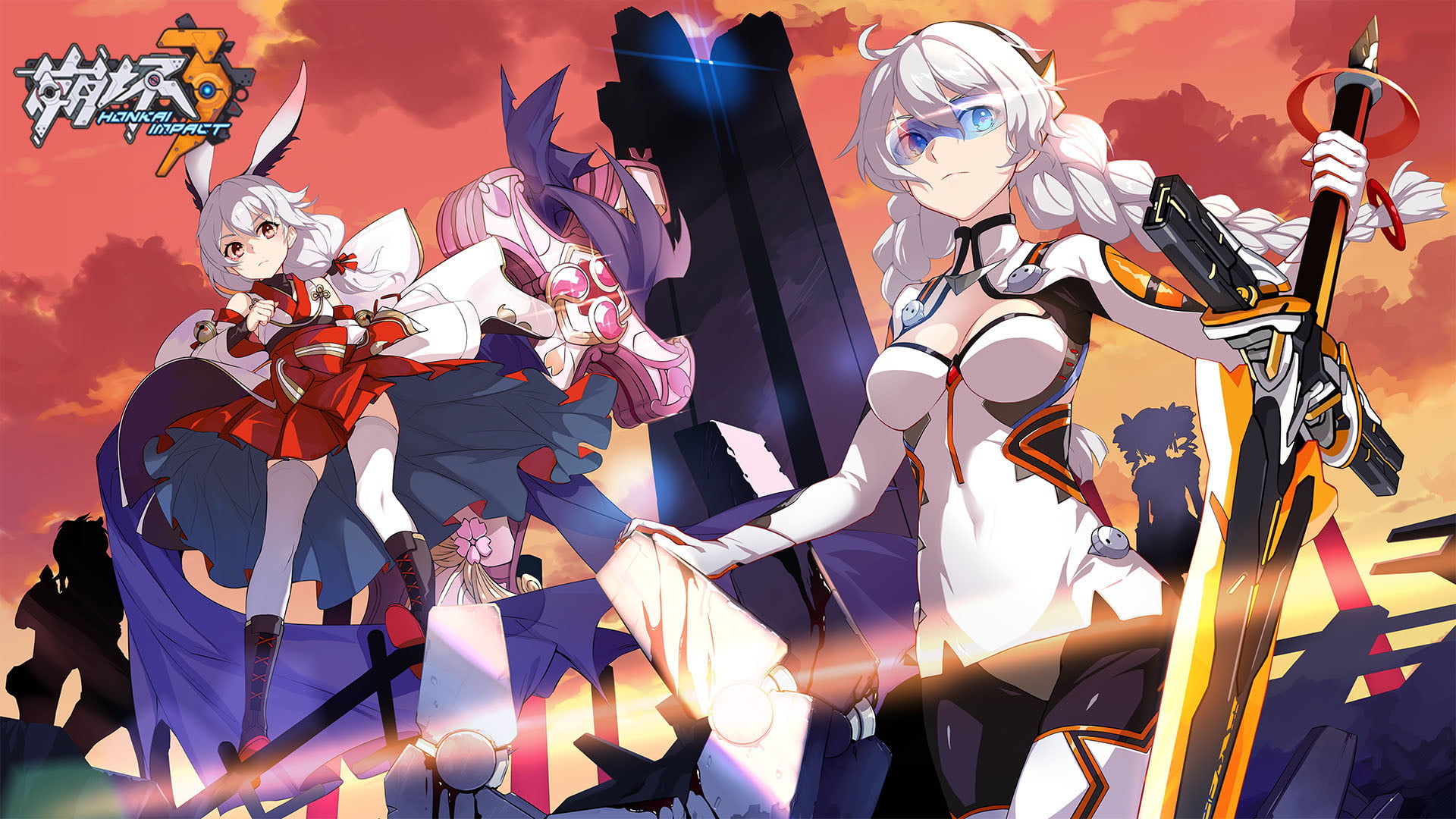 Download Bronya Zaychik Kiana Kaslana Video Game Honkai Impact 3rd HD