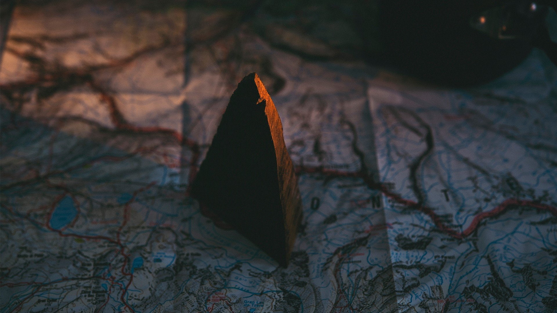 map, rock