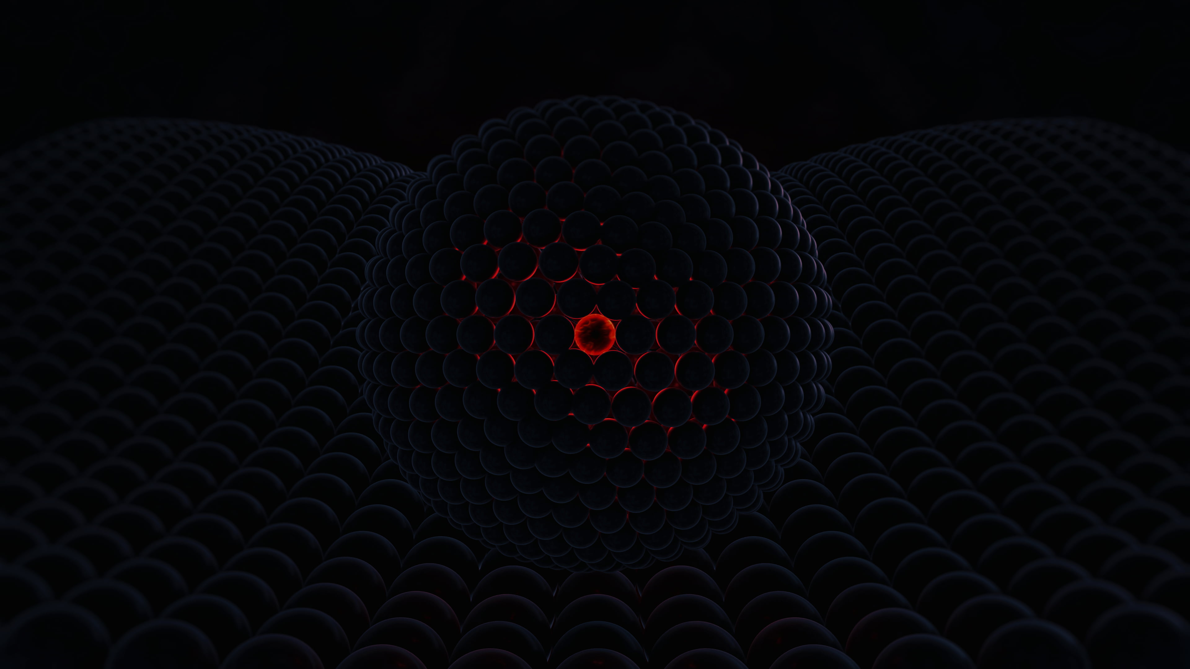 untitled, orb, abstract, 3D Abstract, glowing, dark, red, 3d design