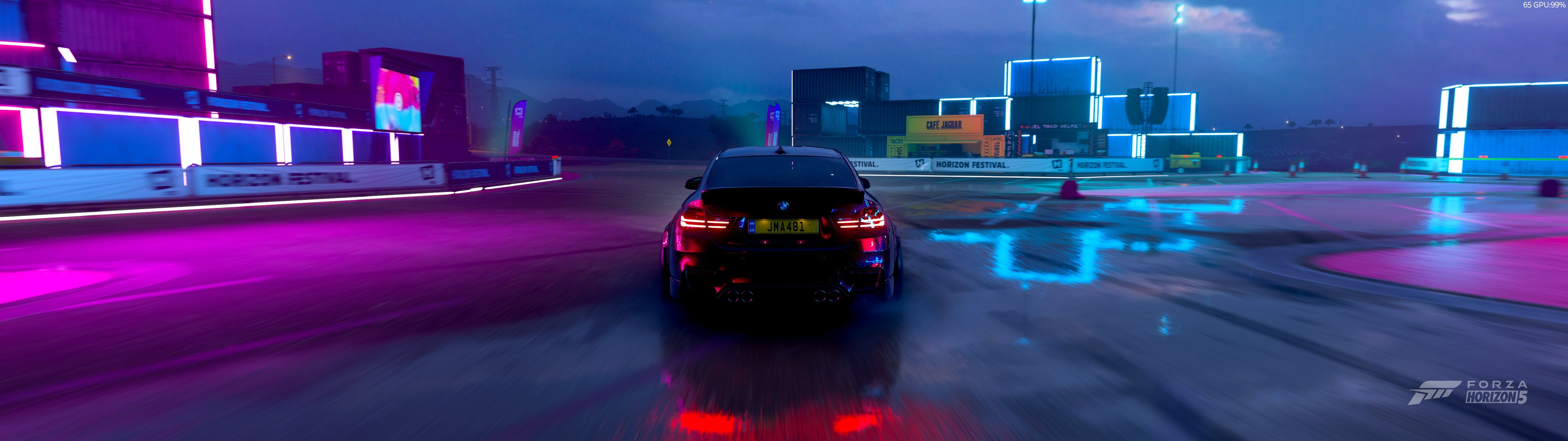 BMW M, Forza Horizon 5, photo realistic, neon