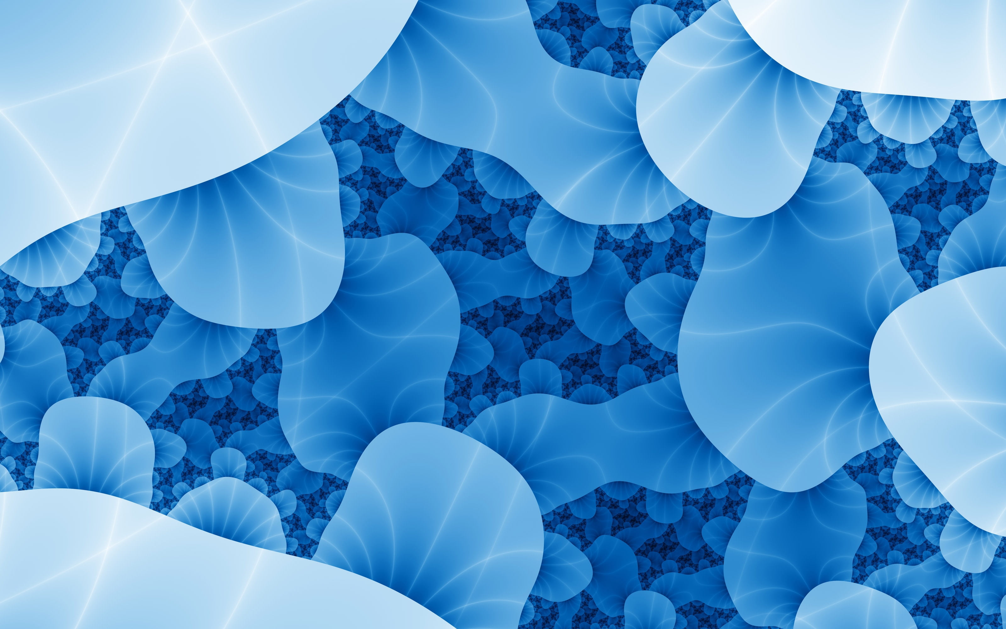blue microbes, abstraction, bacteria, backgrounds, decoration