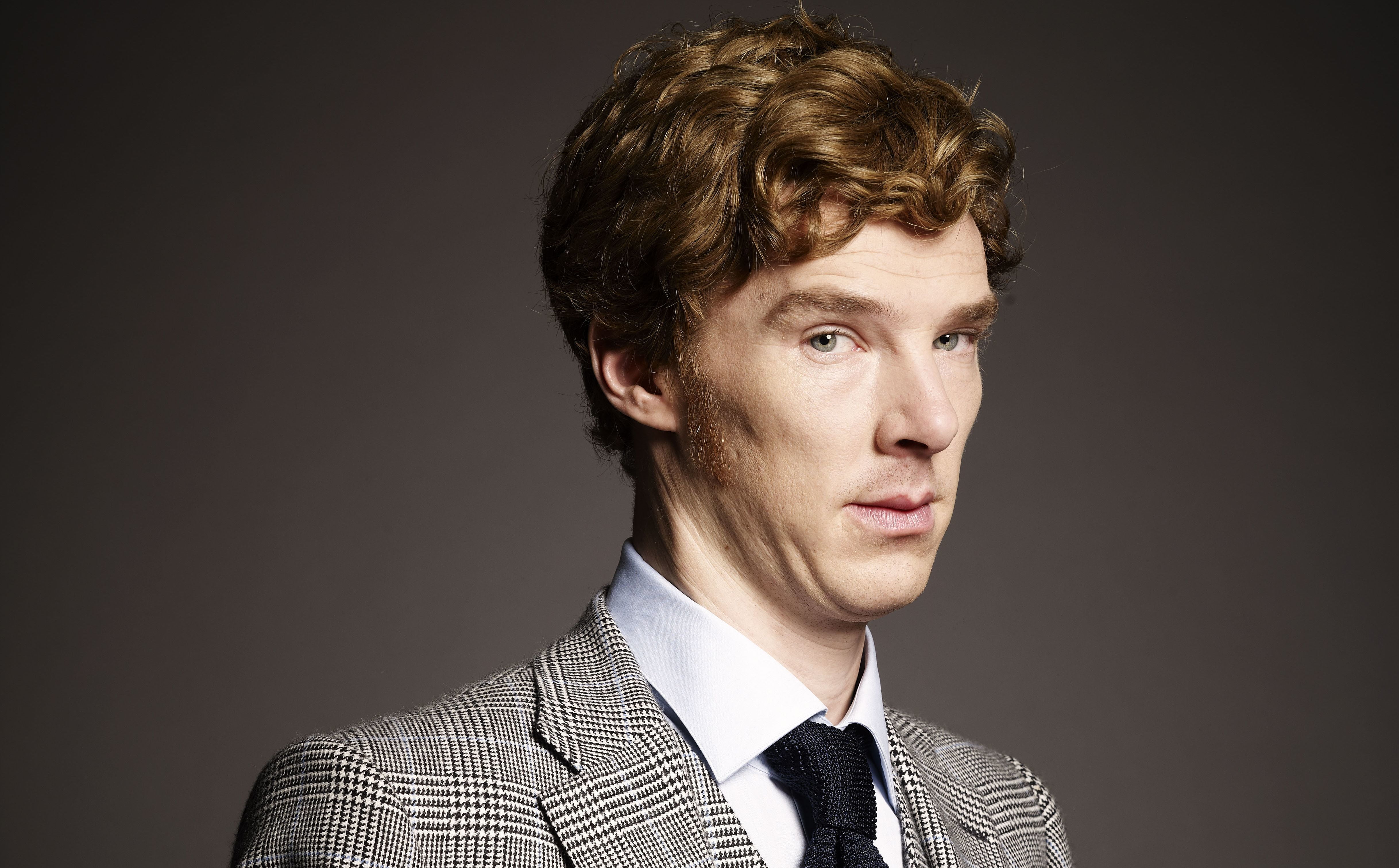 men's black and white notched lapel suit jacket, Benedict Cumberbatch