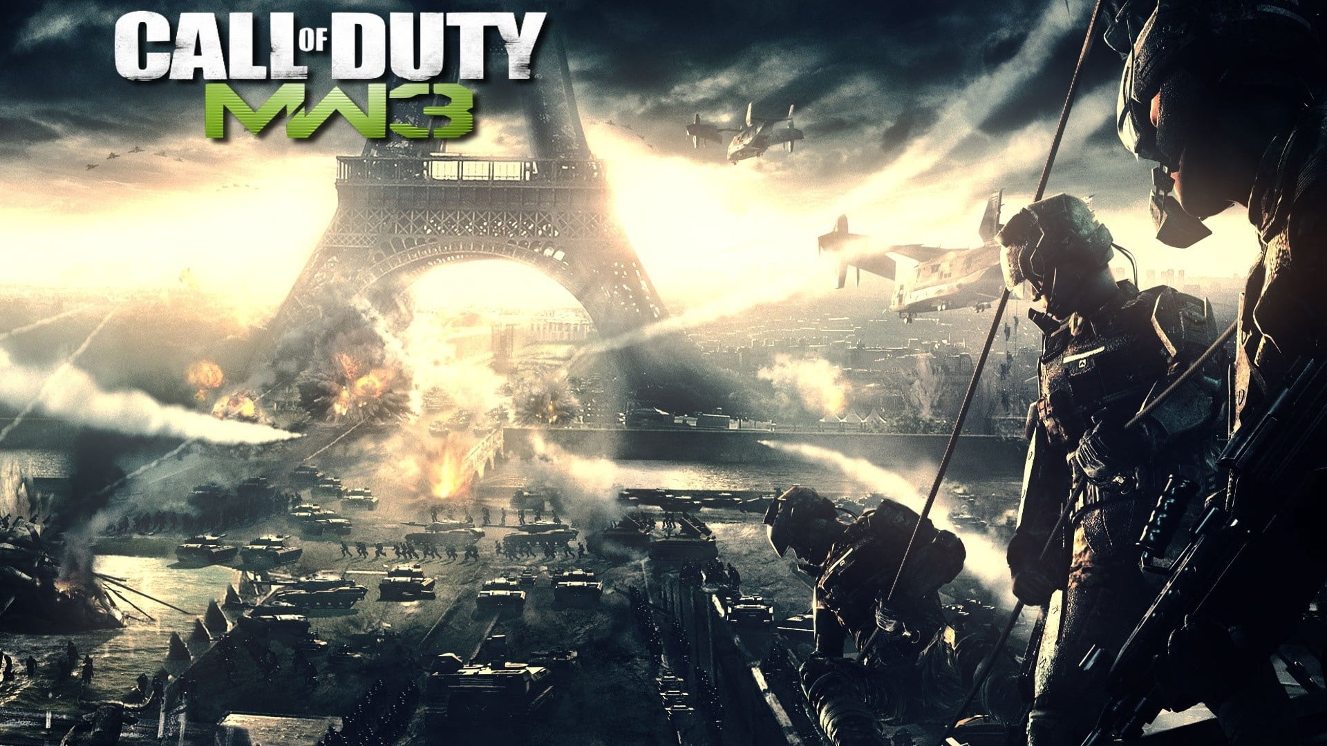 Call of Duty Modern Warfare 3 wallpaper, france, eiffel tower