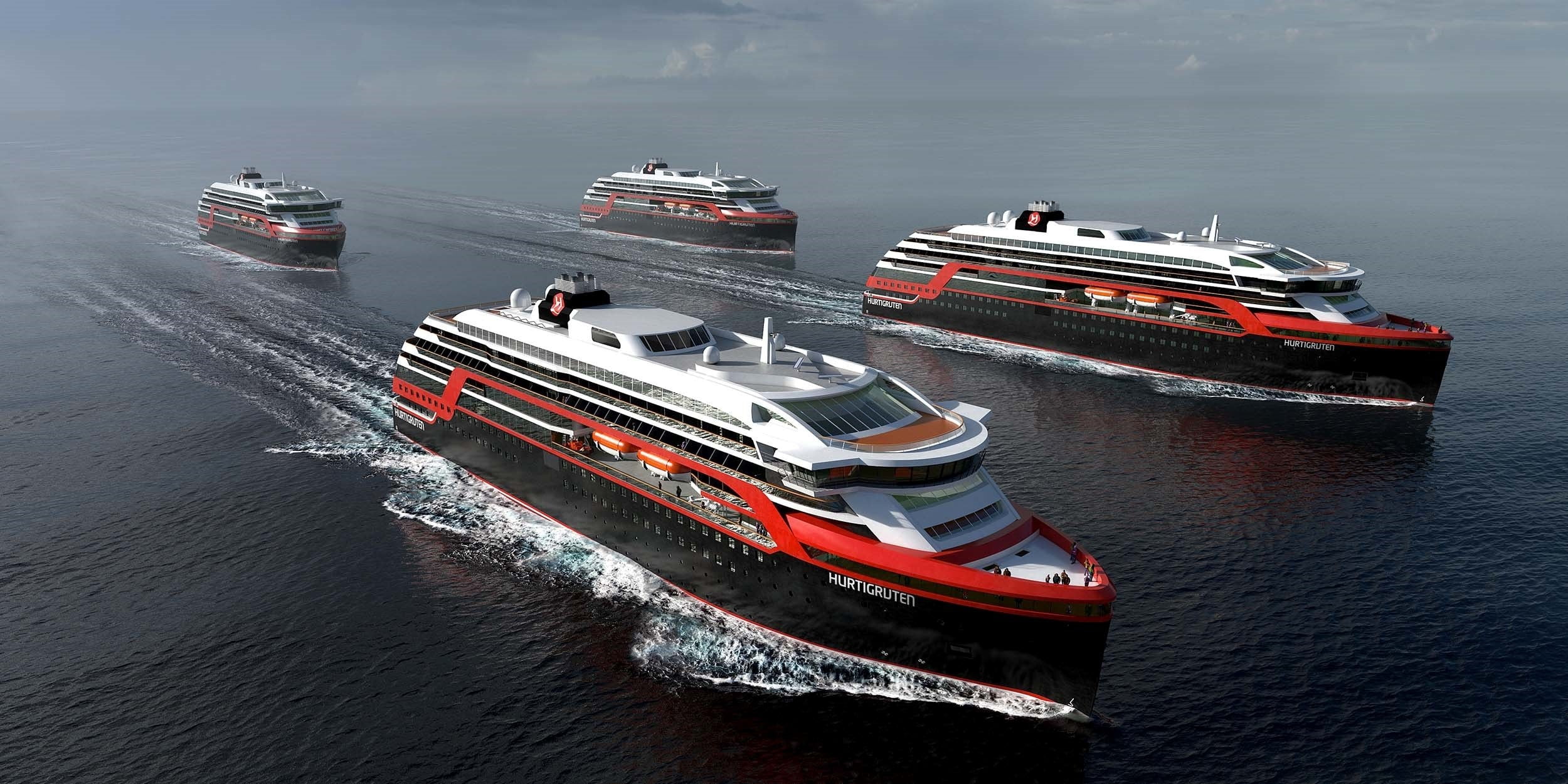 ship, vehicle, cruise ship, Hurtigruten, CGI, nautical vessel