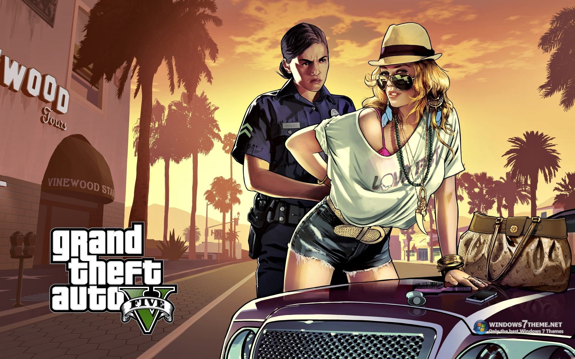 Grand Theft Auto wallpaper, Grand Theft Auto V, men, women, people